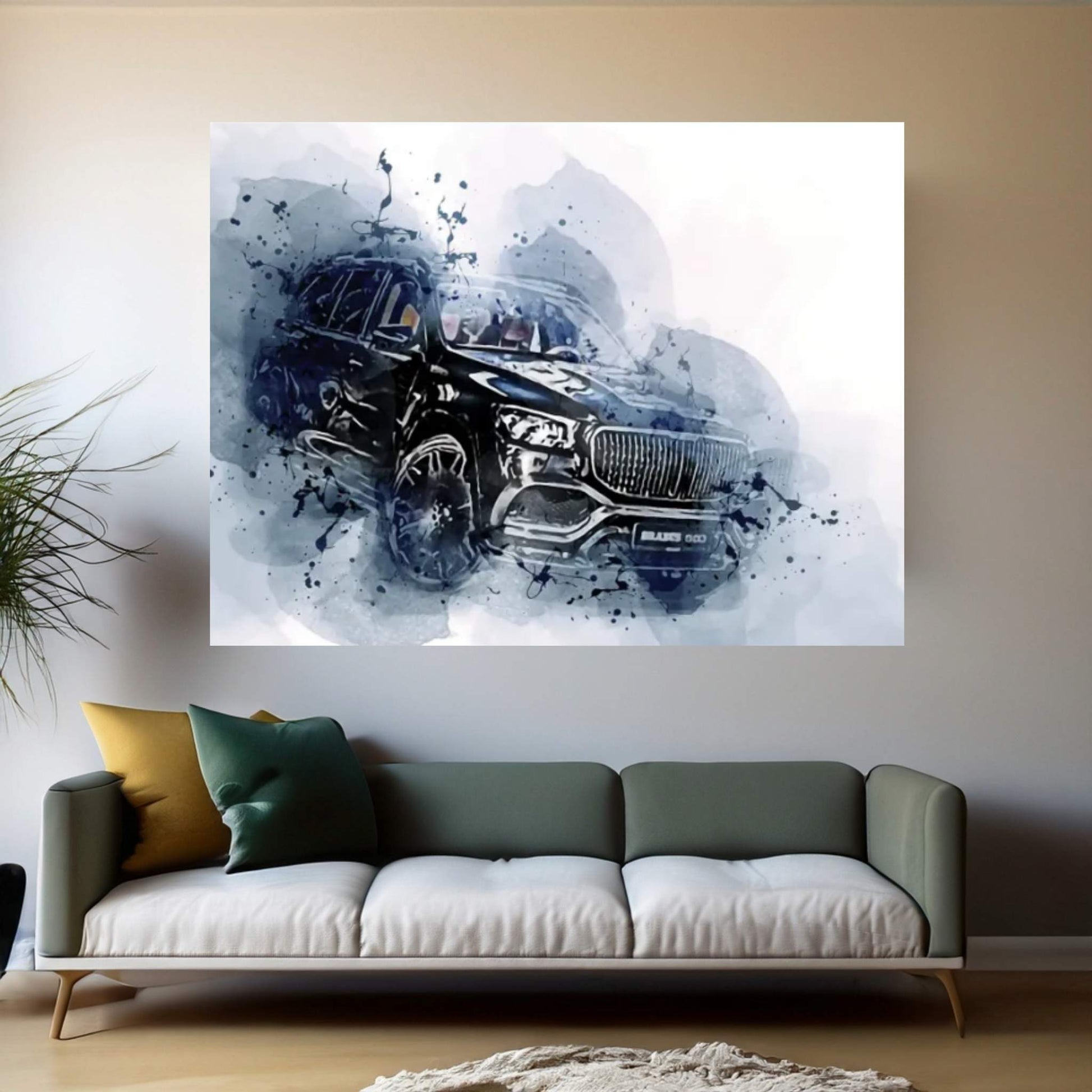 Brabus 800 Luxury Suv Mercedes-Maybach Gls 700 Canvas Wall Art - Y Canvas