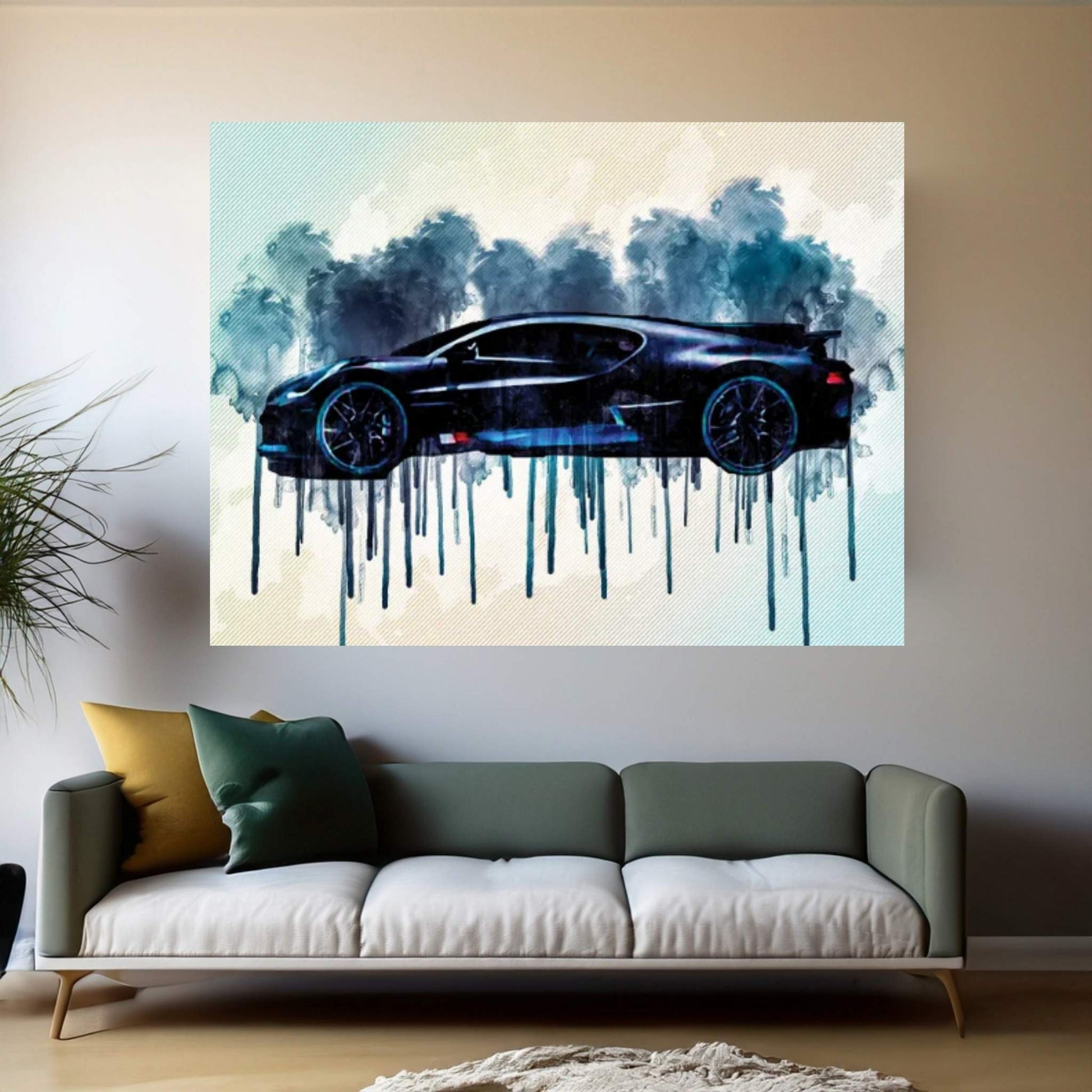 2019 Bugatti Divo Luxury Hypercar Canvas Wall Art - Y Canvas