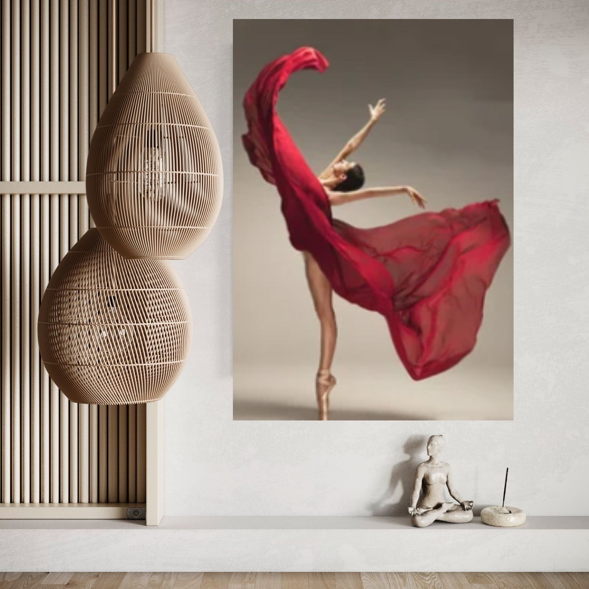 Large Ballerina Canvas Painting, Dancing Girl Oil Painting - Y Canvas