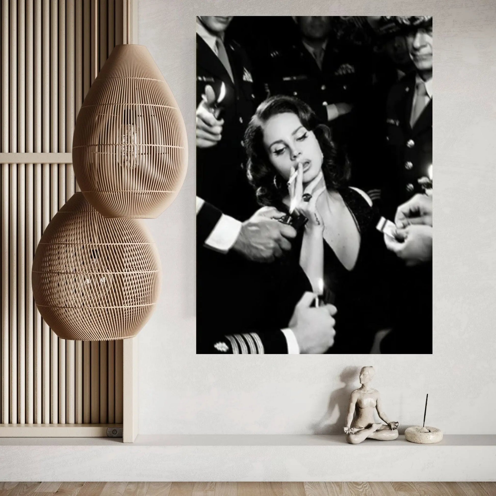 Lana Del Rey Smoke Cigarettes Music Poster Canvas Wall Art - Y Canvas