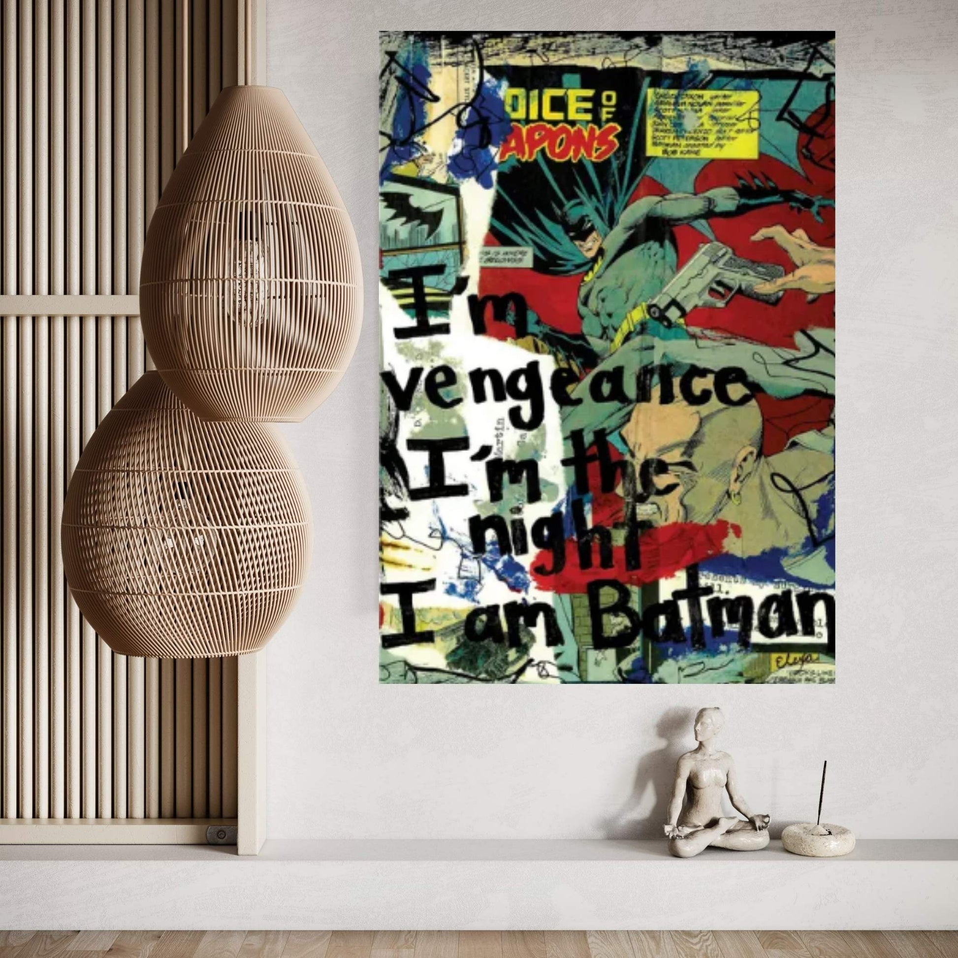 Vengeance Batman Canvas Wall Art - Y Canvas