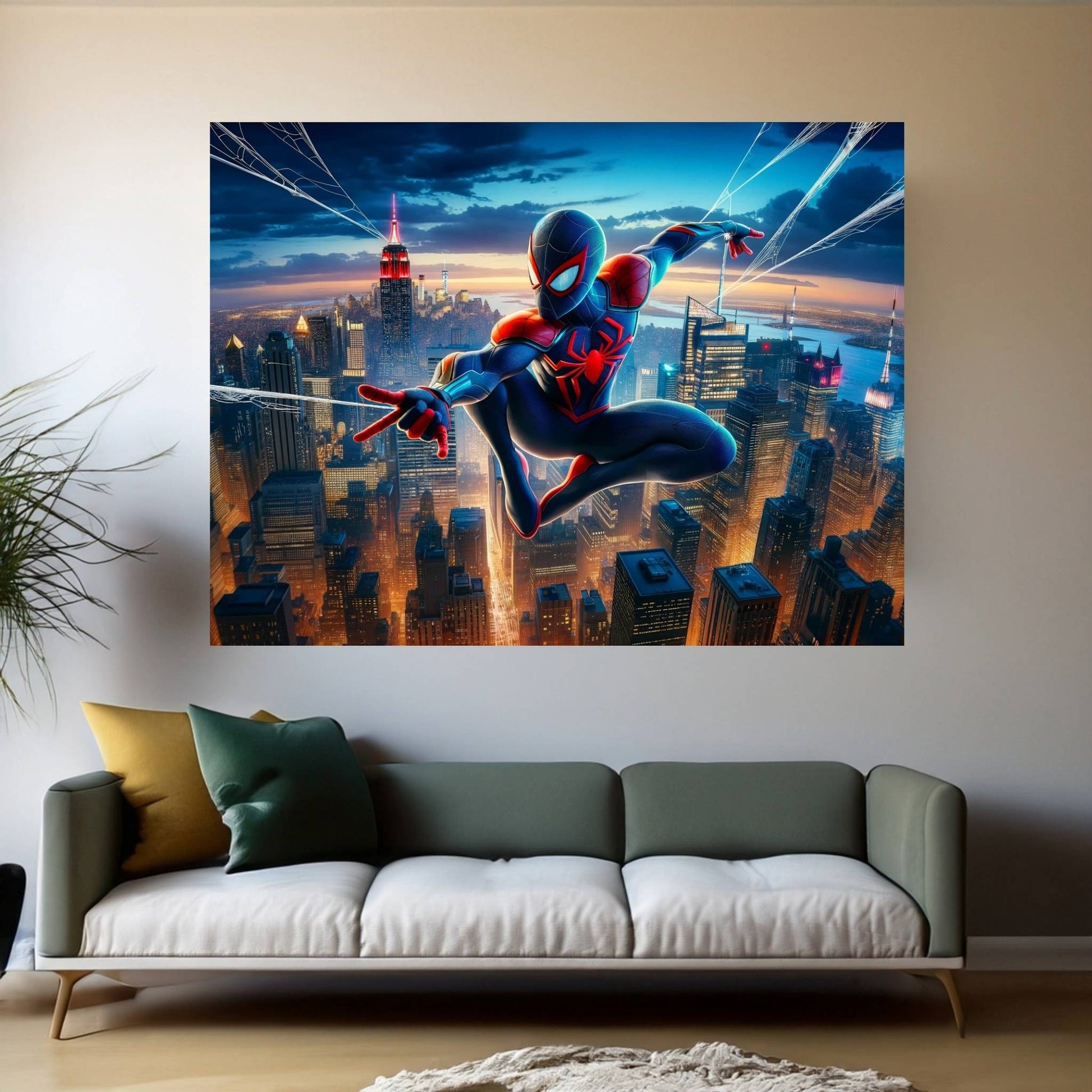 Spiderman Canvas Wall Art - Y Canvas