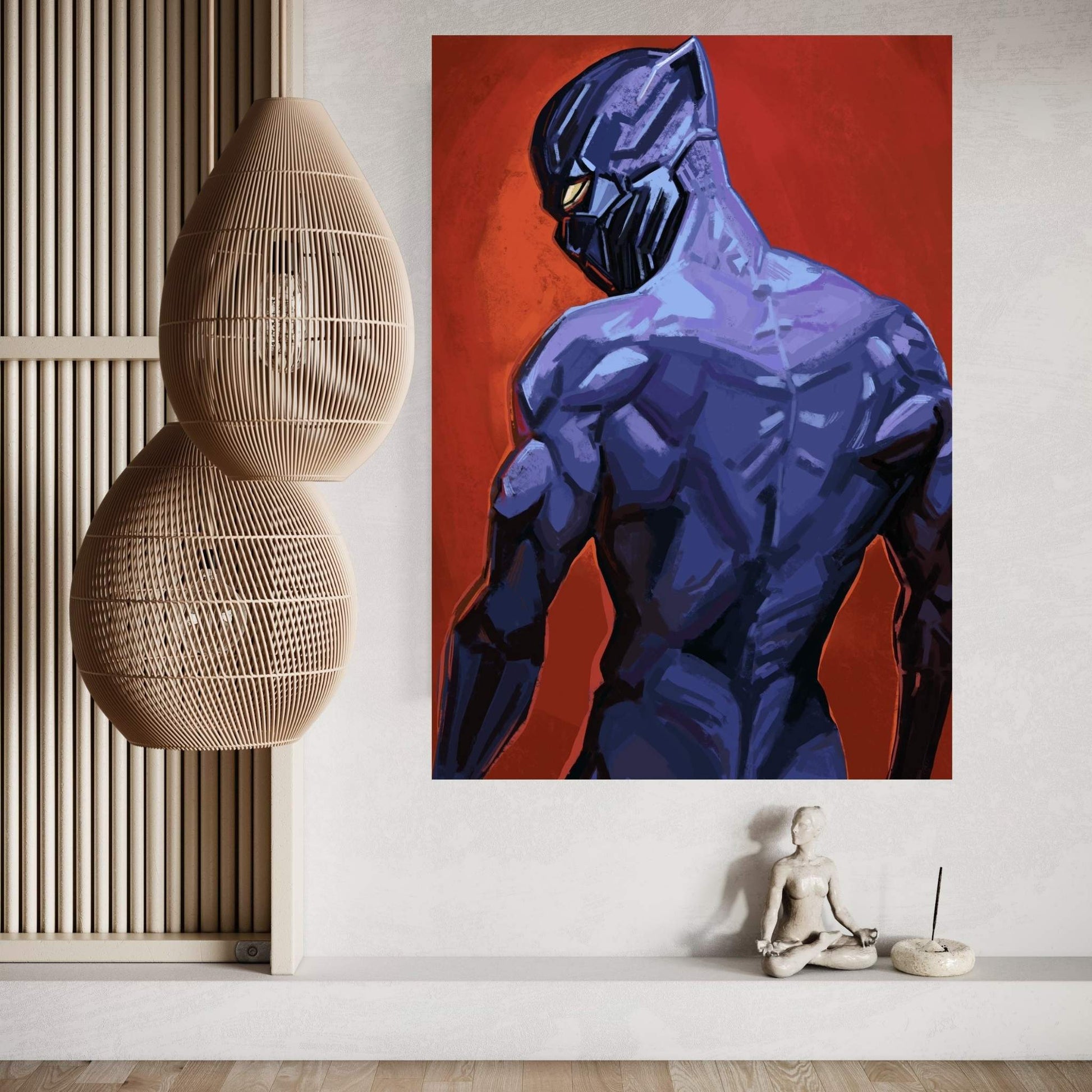 Black Panther Canvas Wall Art - Y Canvas