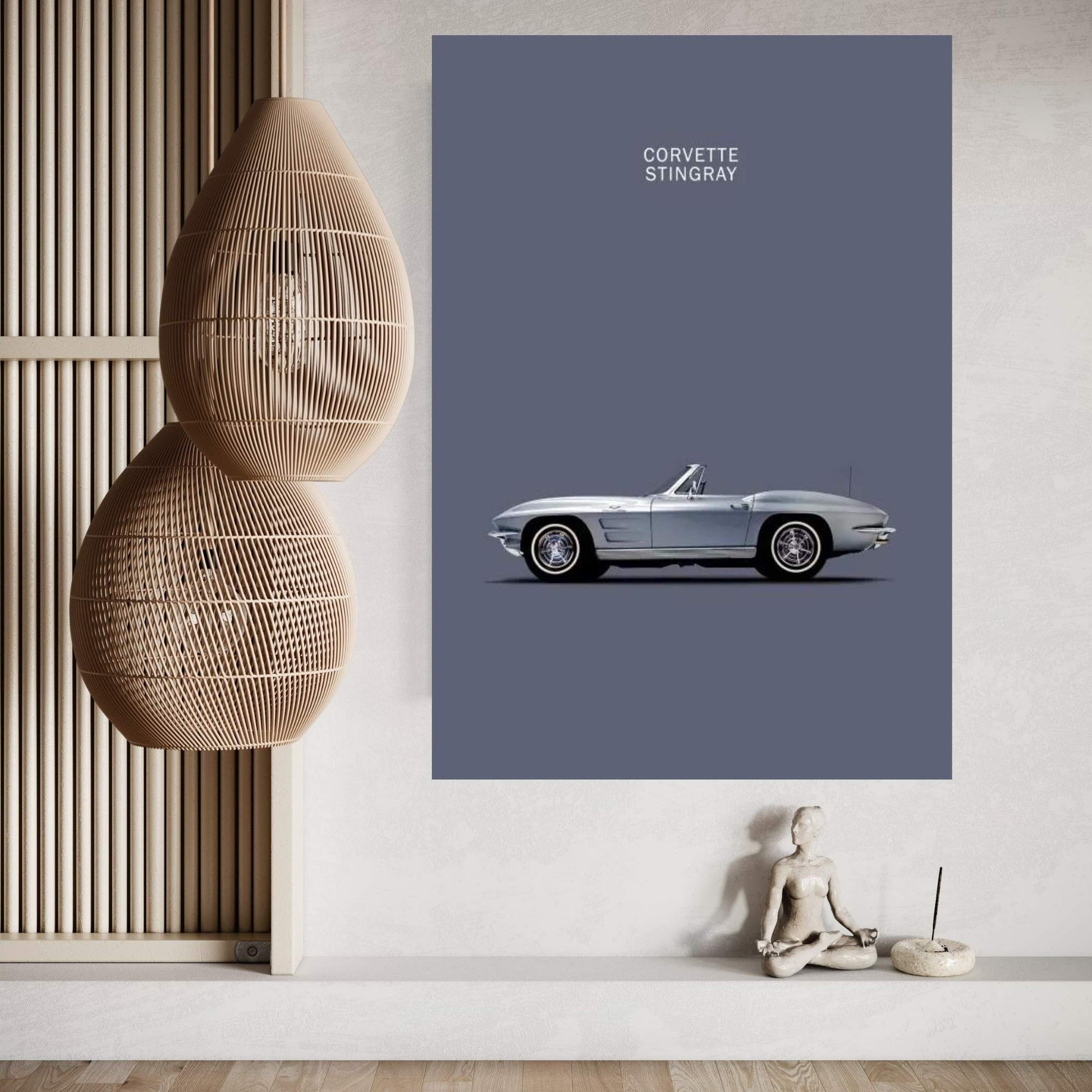 1965 Chevrolet Corvette Stingray Canvas Wall Art - Y Canvas