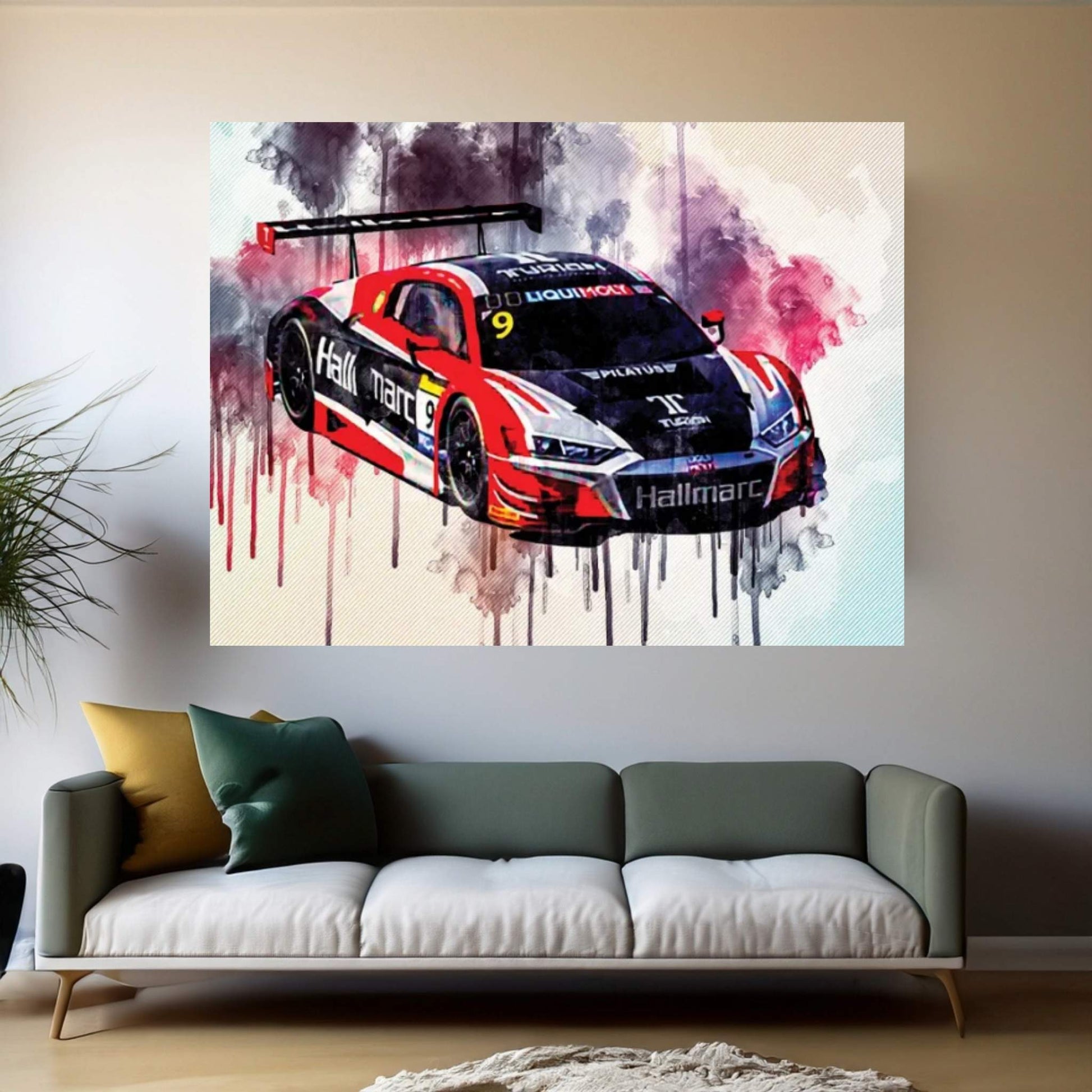 Audi R8 Lms 2020 24 Hours Of Le Mans 2020 Bathurst Canvas Wall Art - Y Canvas