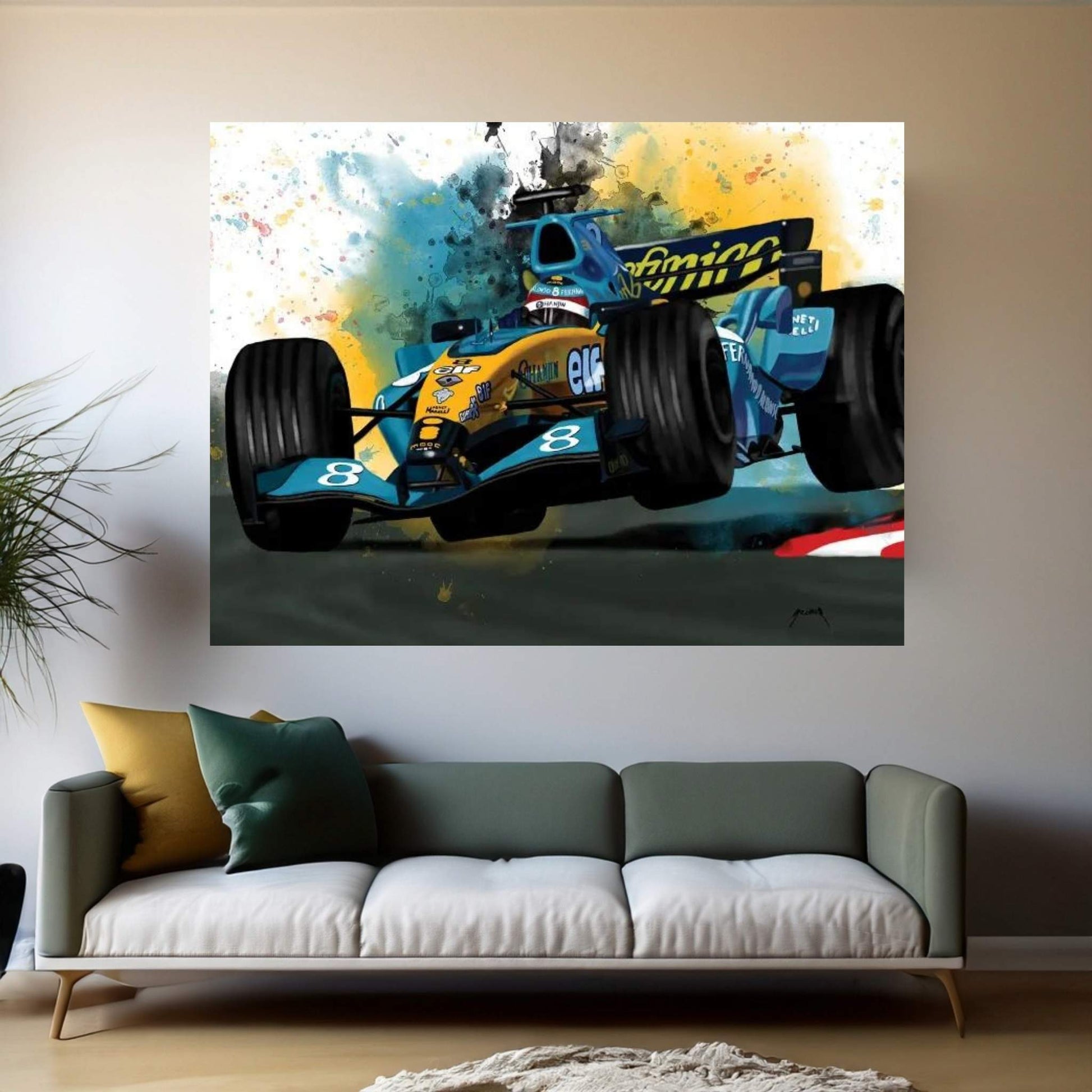 2004 Alonso Canvas Wall Art - Y Canvas