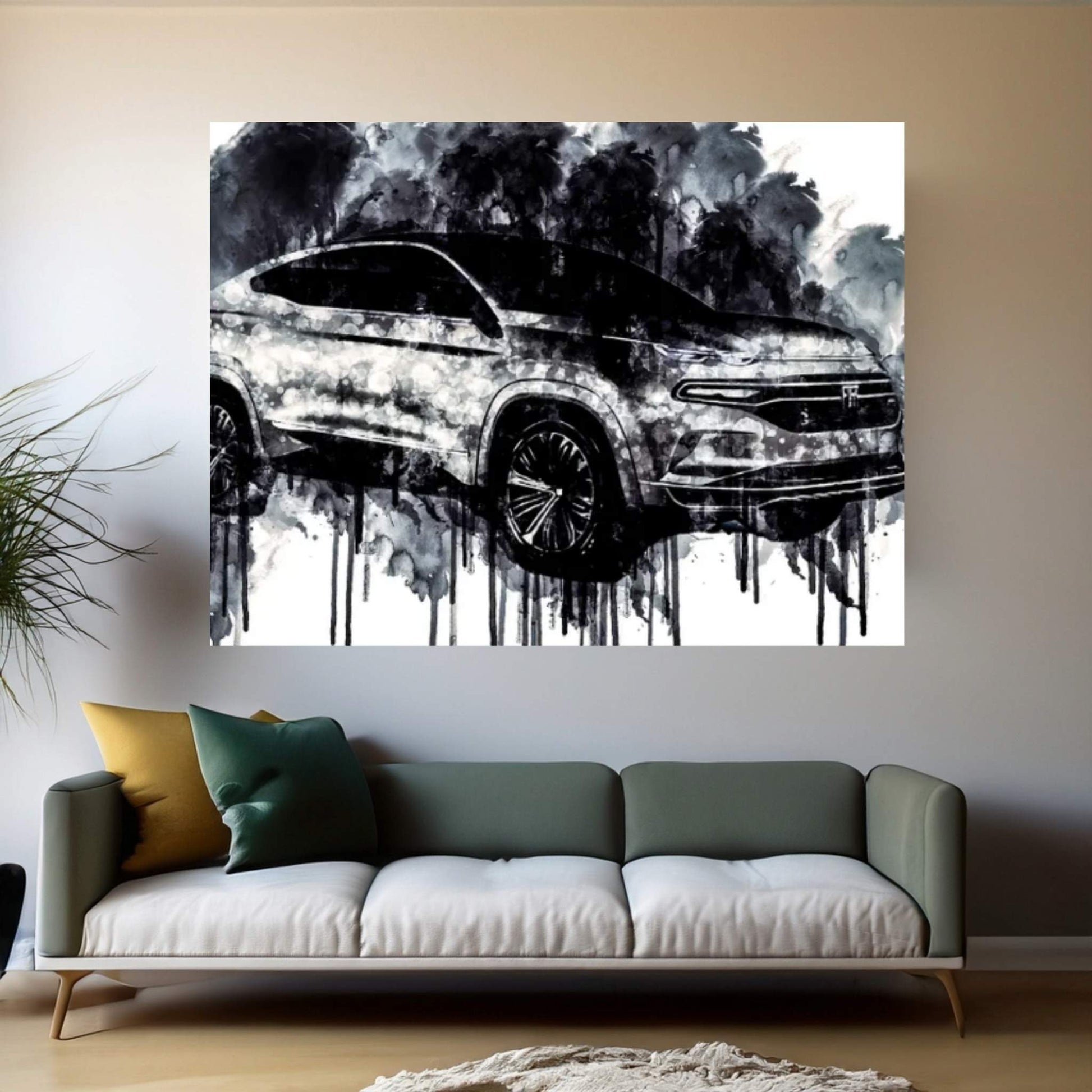 2018 Fiat Fastback SUV Vehicle CDXCVII Canvas Wall Art - Y Canvas