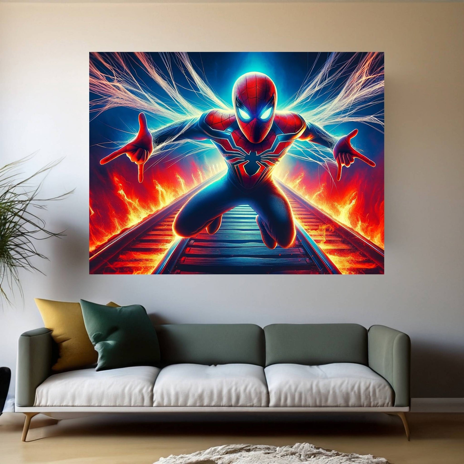 Spiderman Canvas Wall Art - Y Canvas