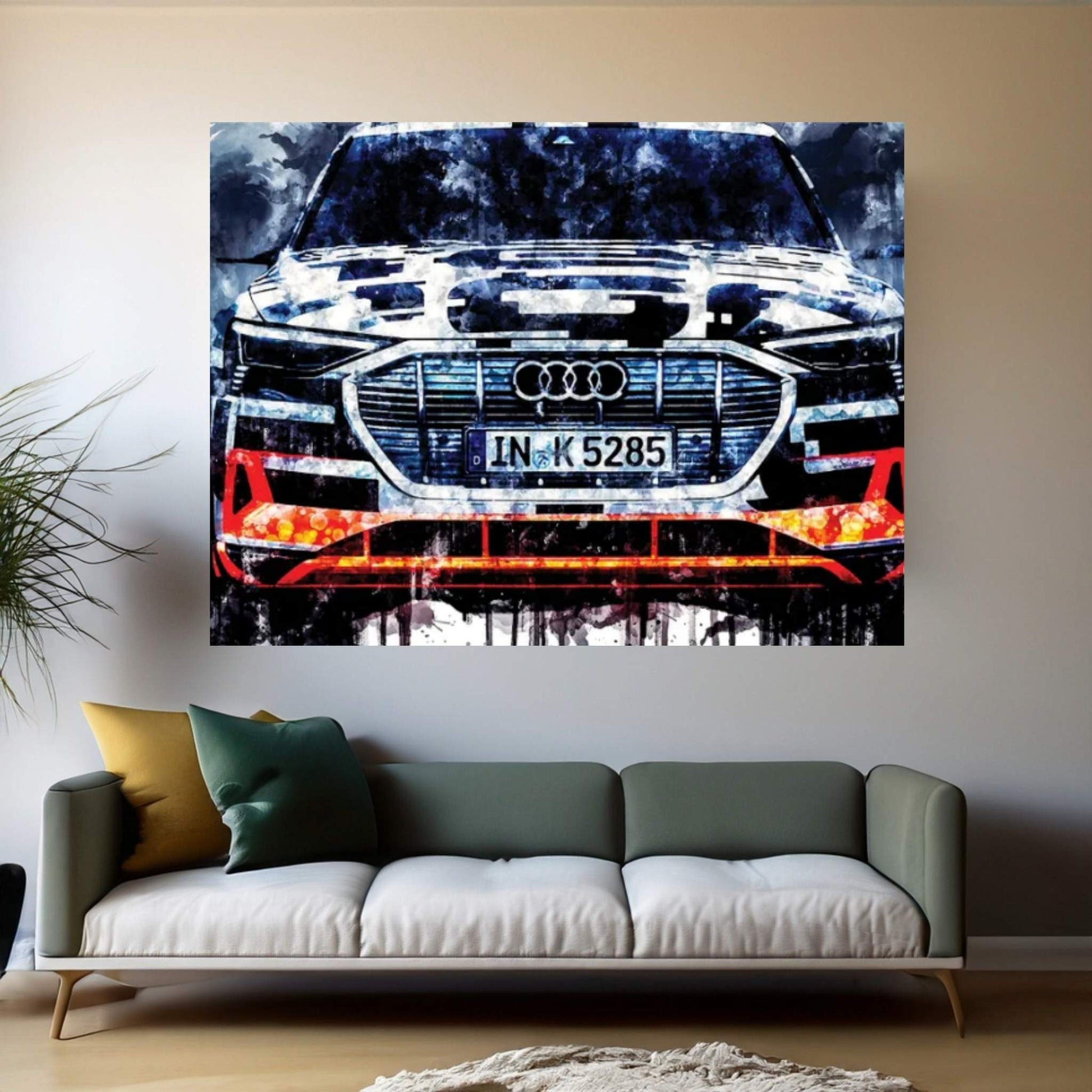 2018 Audi E Tron Prototype Canvas Wall Art - Y Canvas