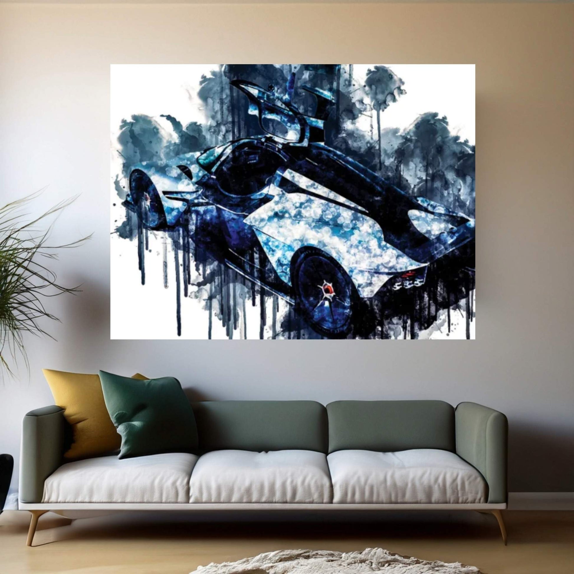 2018 Aston Martin Valkyrie Canvas Wall Art - Y Canvas