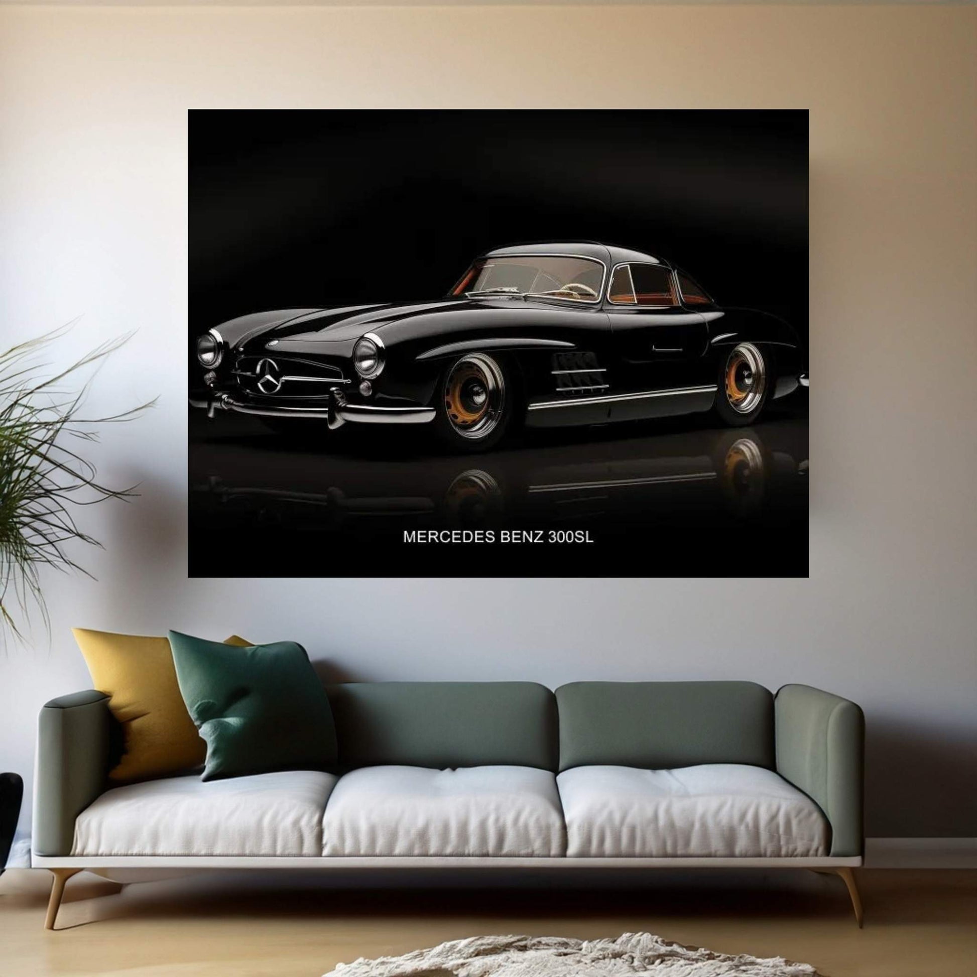 Mercedes Benz 300SL Canvas Wall Art - Y Canvas