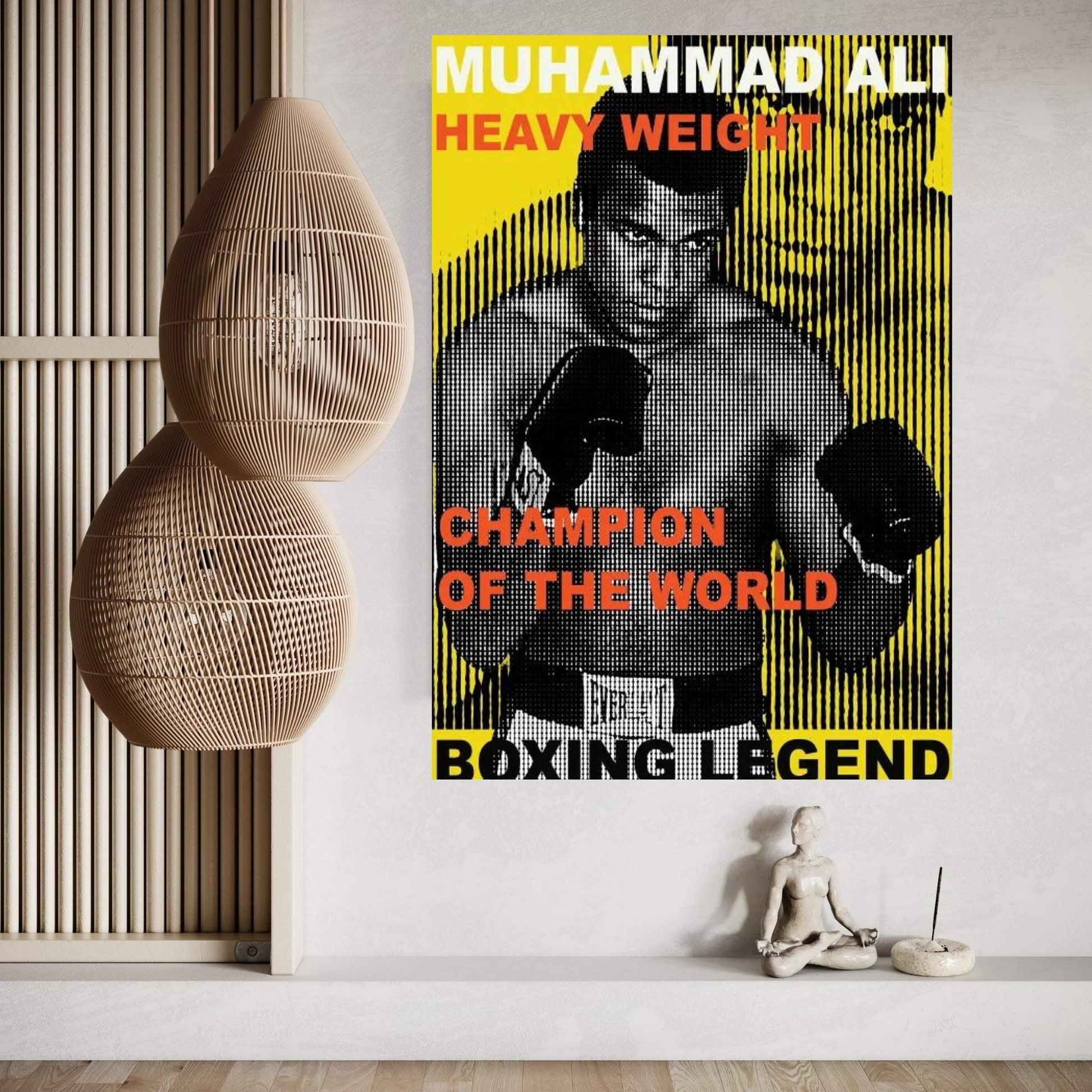 The Boxing Legend Canvas Wall Art - Y Canvas