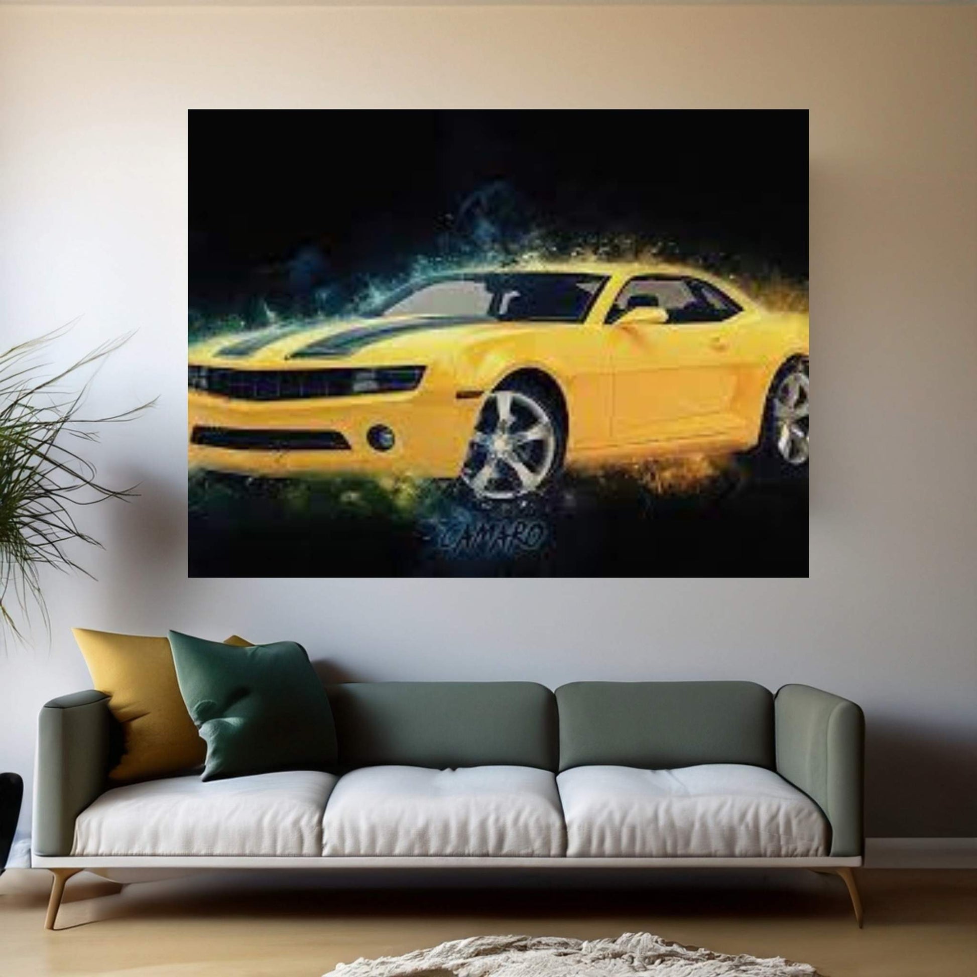 Camaro Canvas Wall Art - Y Canvas