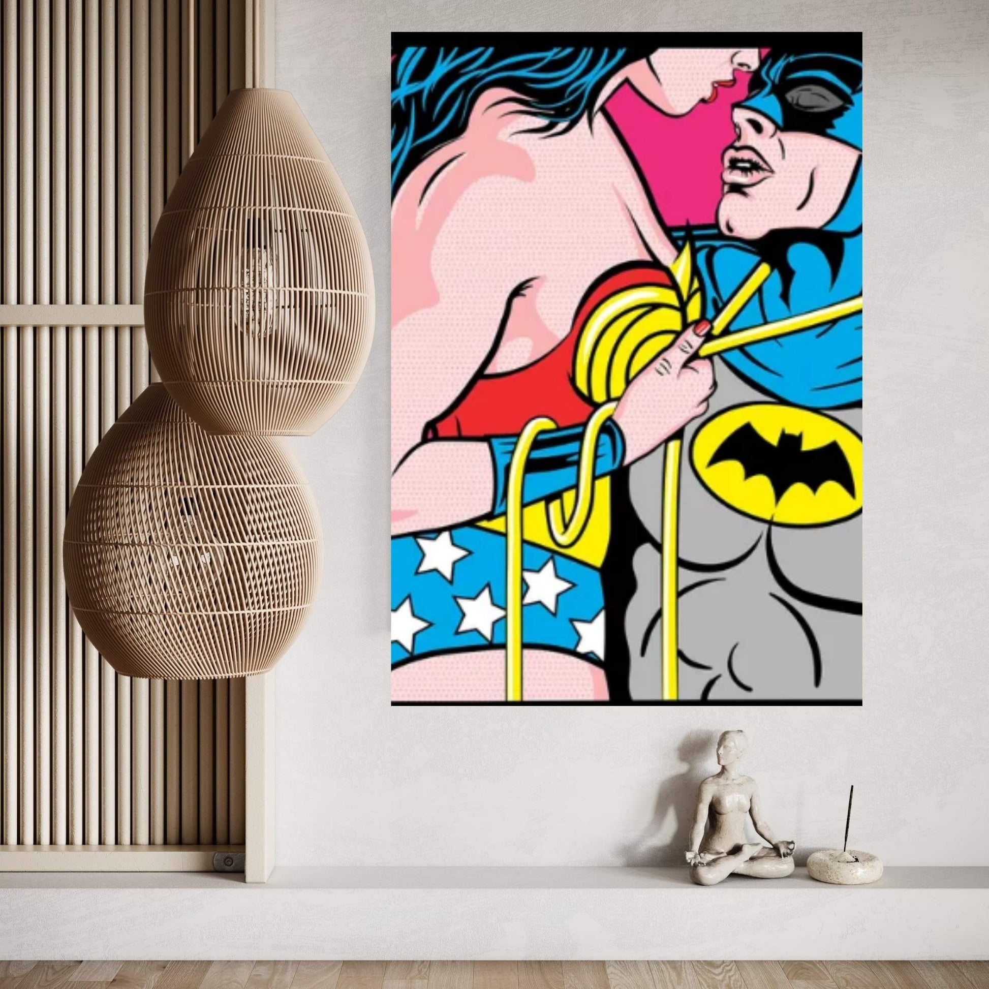 Heroes Love II Canvas Wall Art - Y Canvas