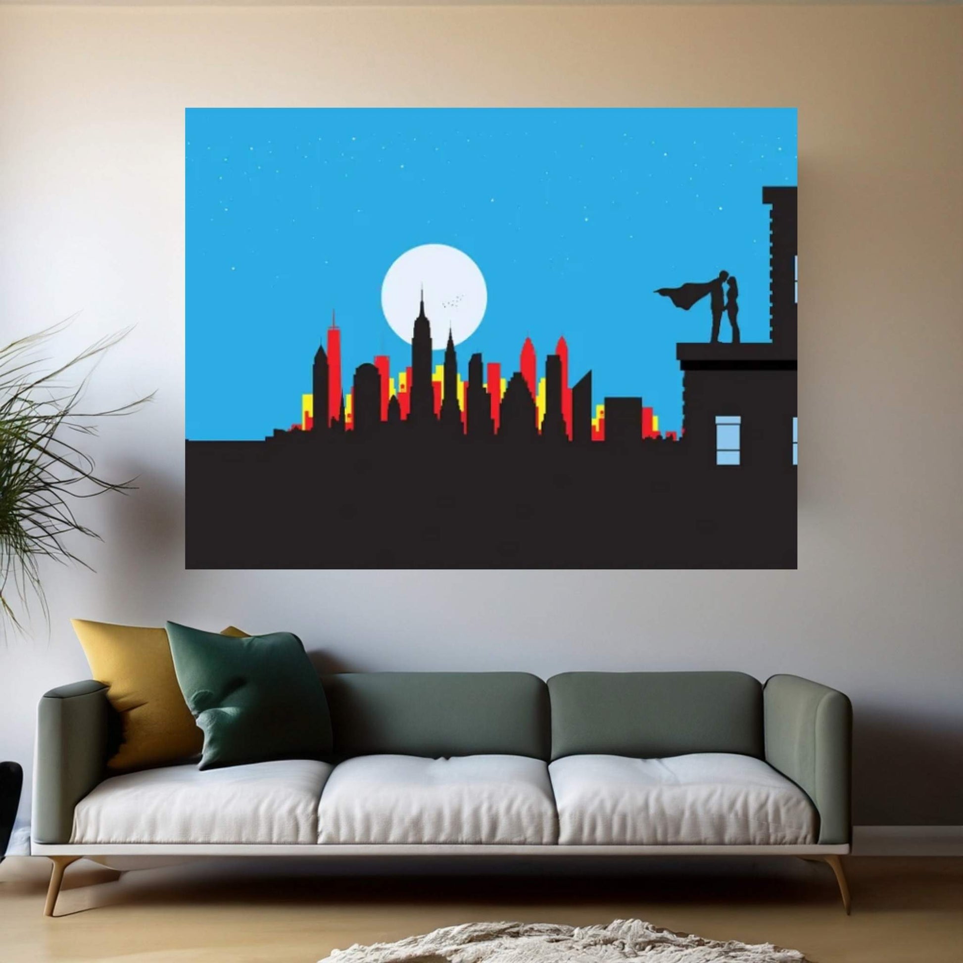 Superman Canvas Wall Art - Y Canvas