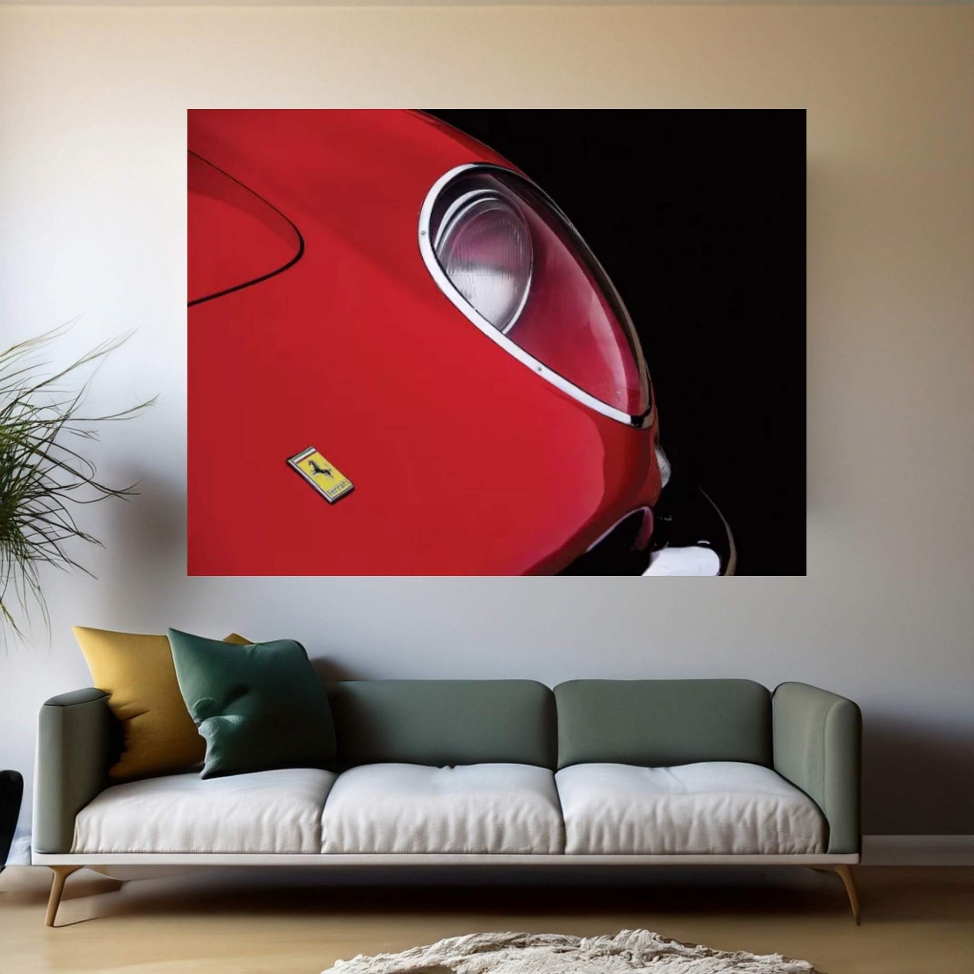 1966 Ferrari 275 GTB Canvas Wall Art - Y Canvas