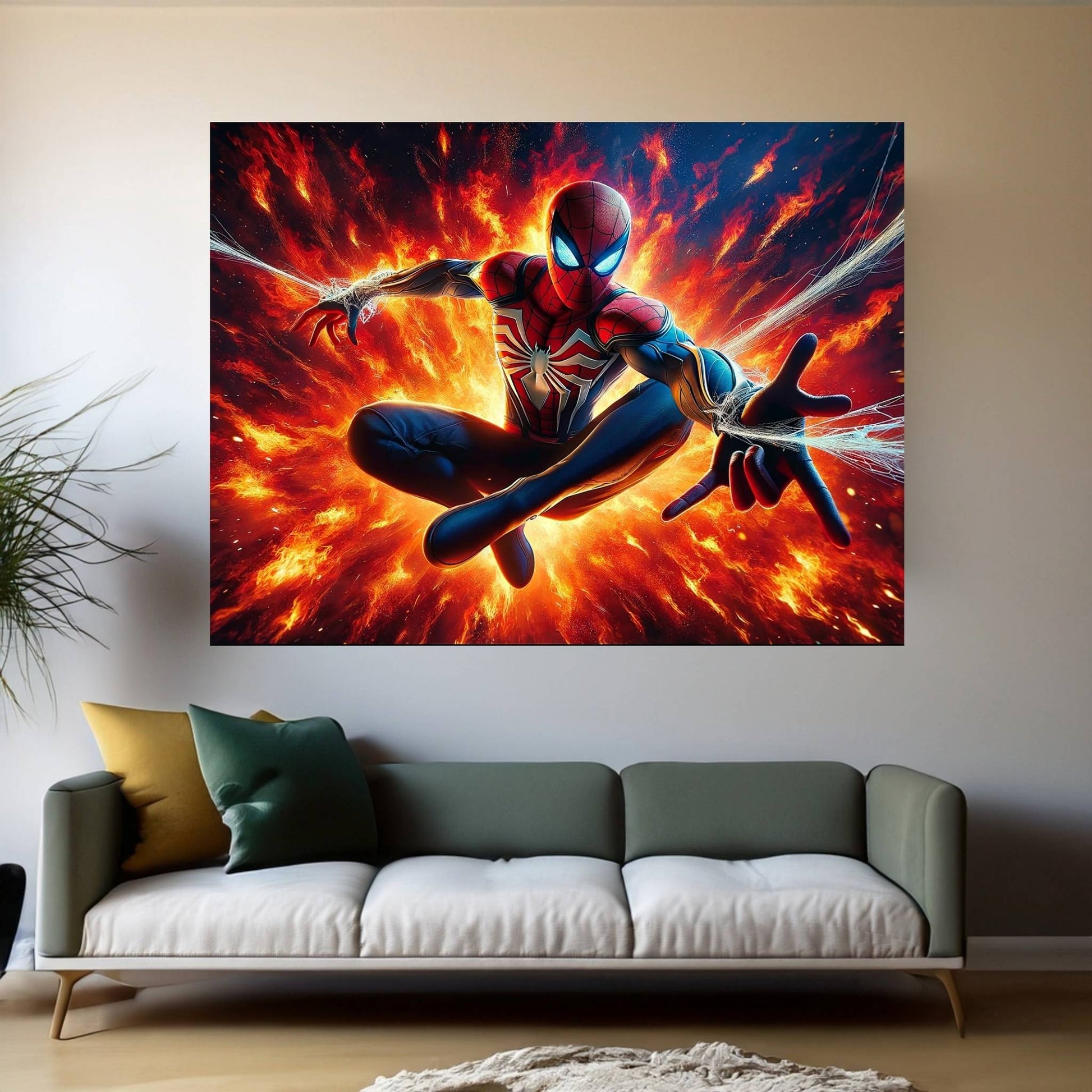 Spiderman Canvas Wall Art - Y Canvas