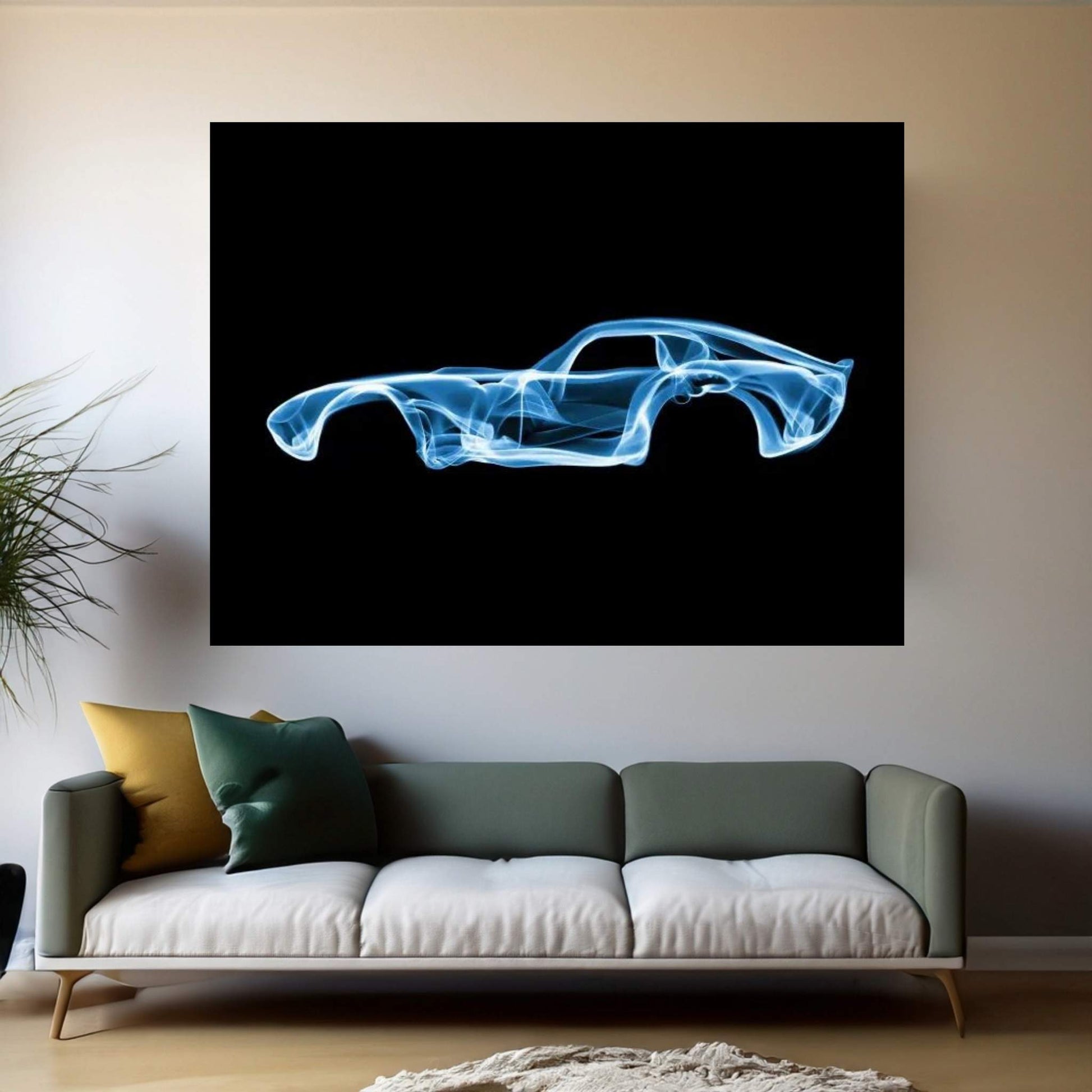 Shelby Daytona Canvas Wall Art - Y Canvas