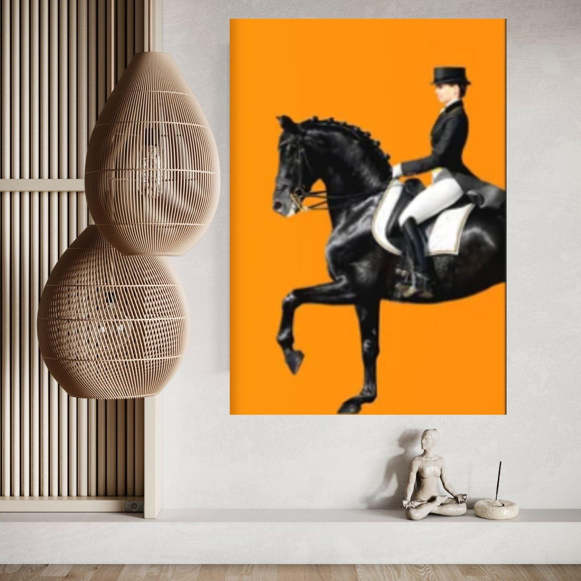 Horse Animall Canvas Wall Art Decor, Nordic Abstract Extra Large Print Art Poster, Horse Wall art Canvas - Y Canvas