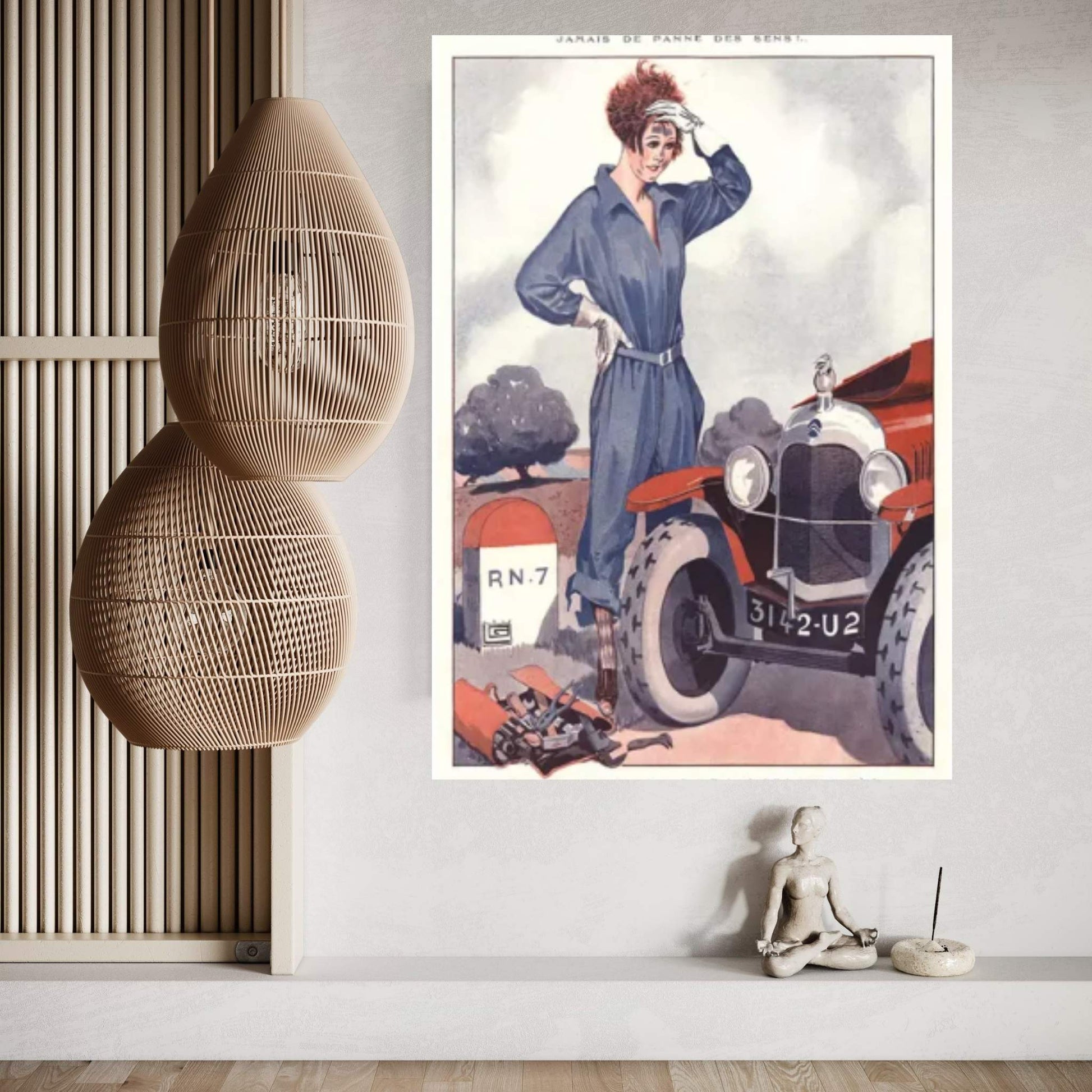 1920s La Vie Parisienne Magazine Plate Canvas Wall Art - Y Canvas