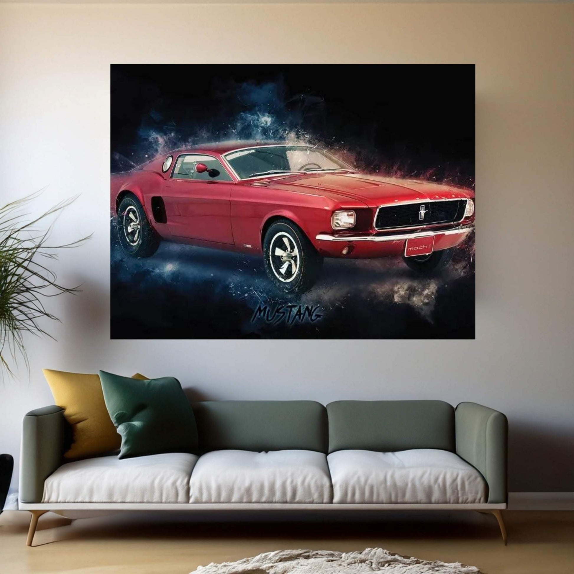 Mustang Canvas Wall Art - Y Canvas