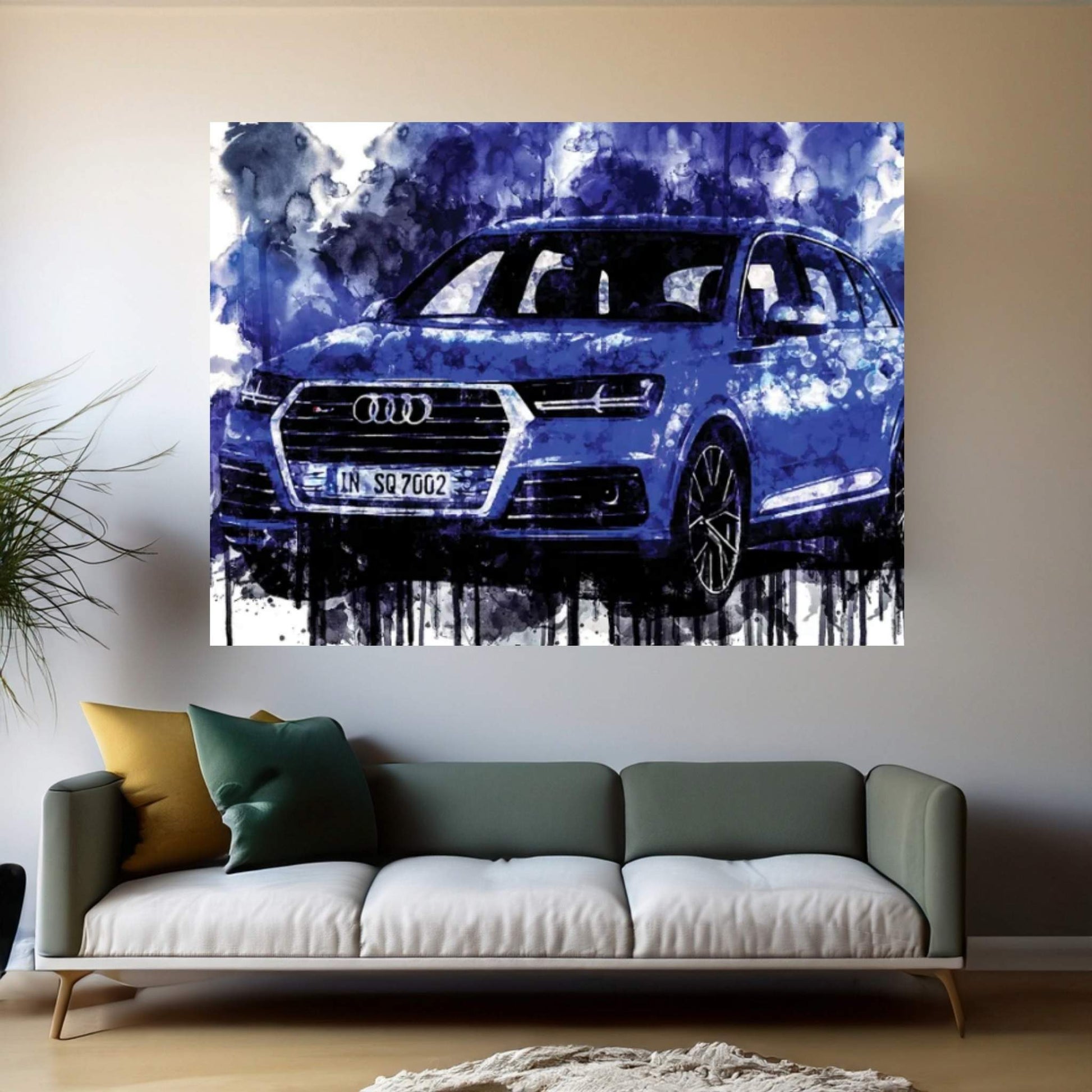 2017 Audi SQ7 TDI Canvas Wall Art - Y Canvas