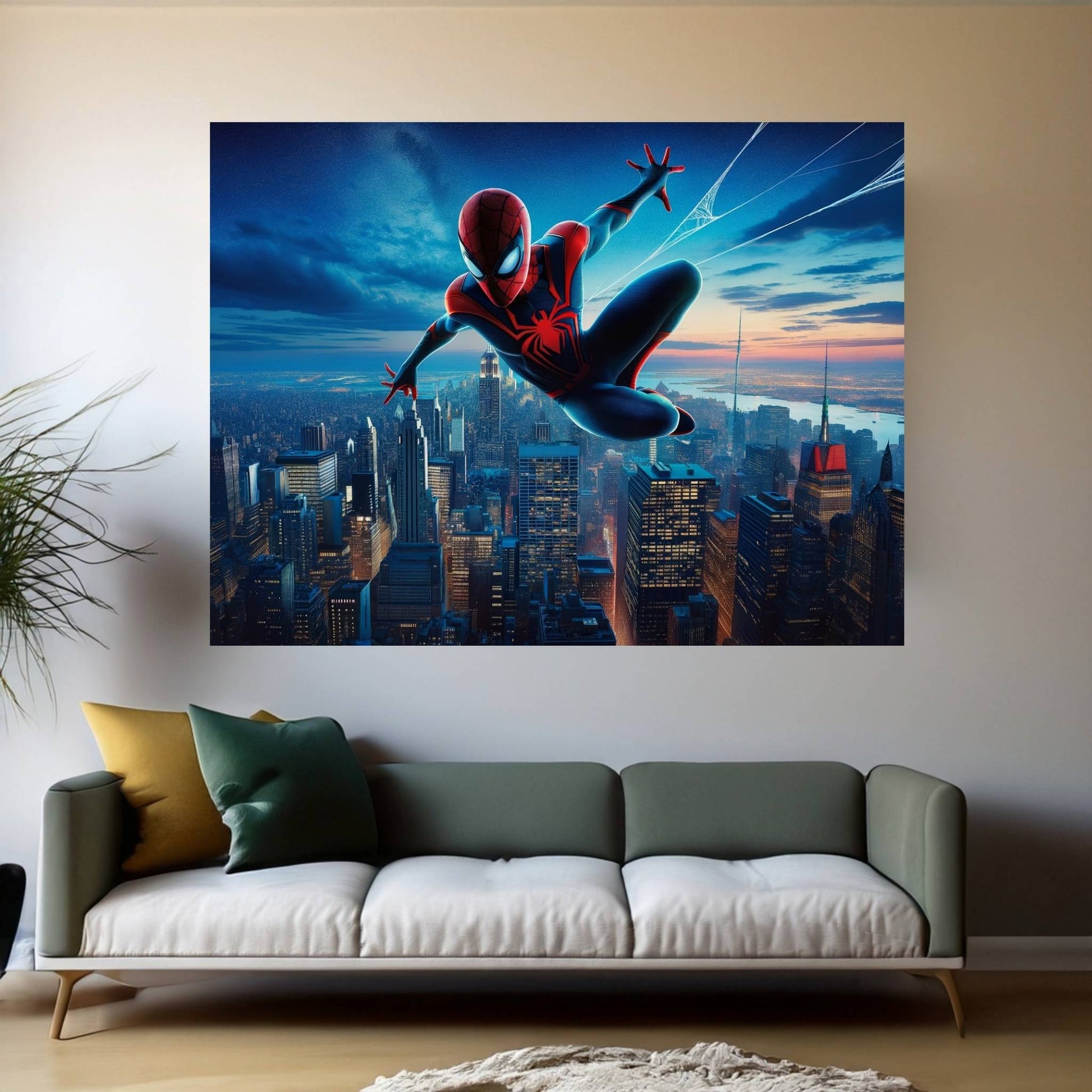 Spiderman Canvas Wall Art - Y Canvas