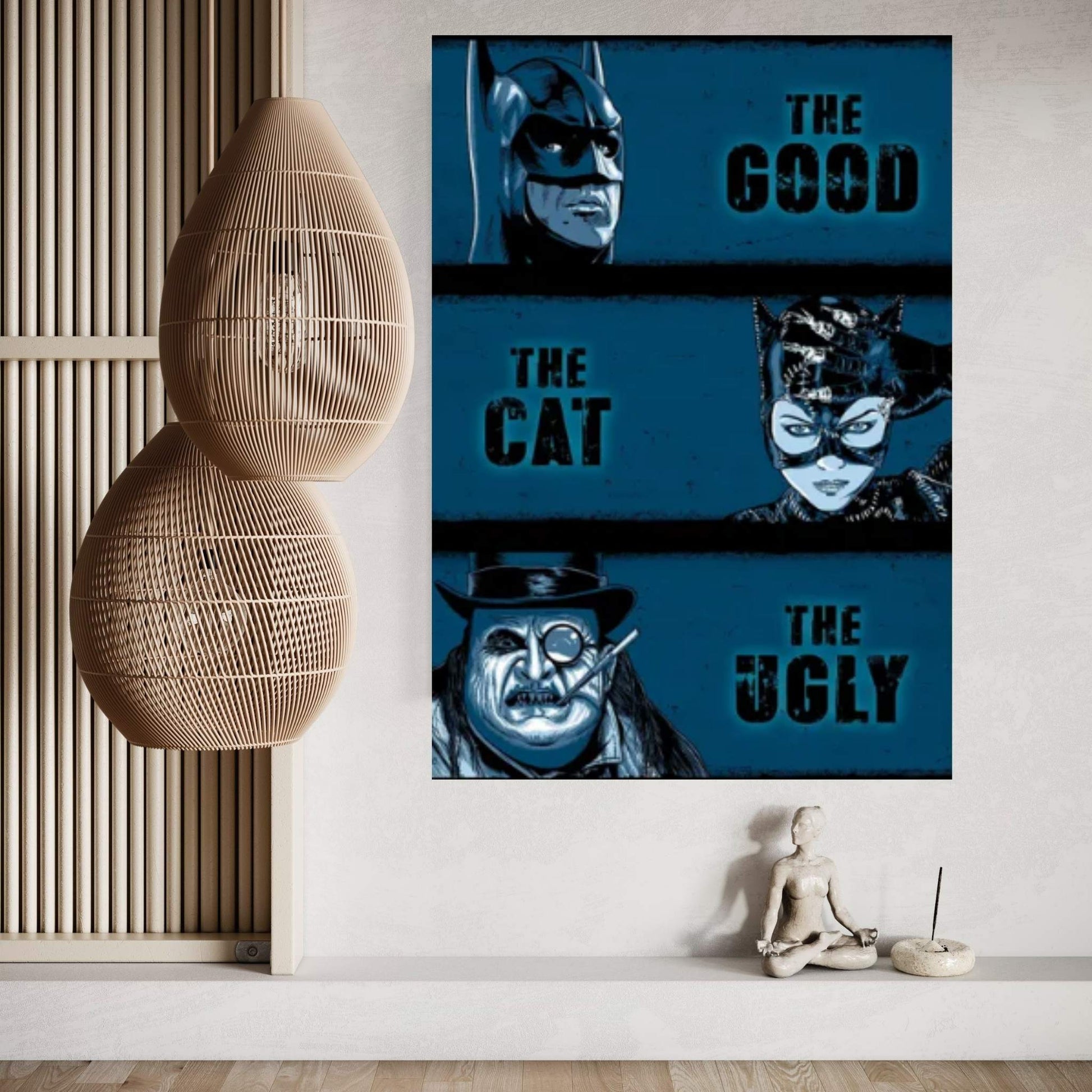 The Good The Cat And The Ugly Canvas Wall Art - Y Canvas