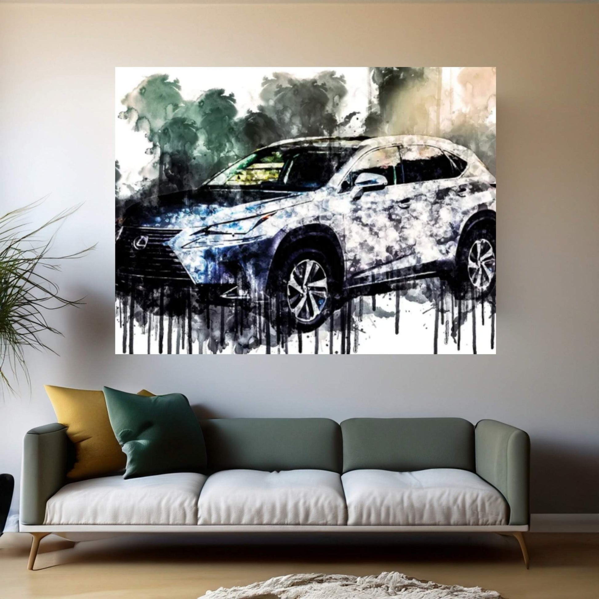 2017 Lexus NX 300h Canvas Wall Art - Y Canvas