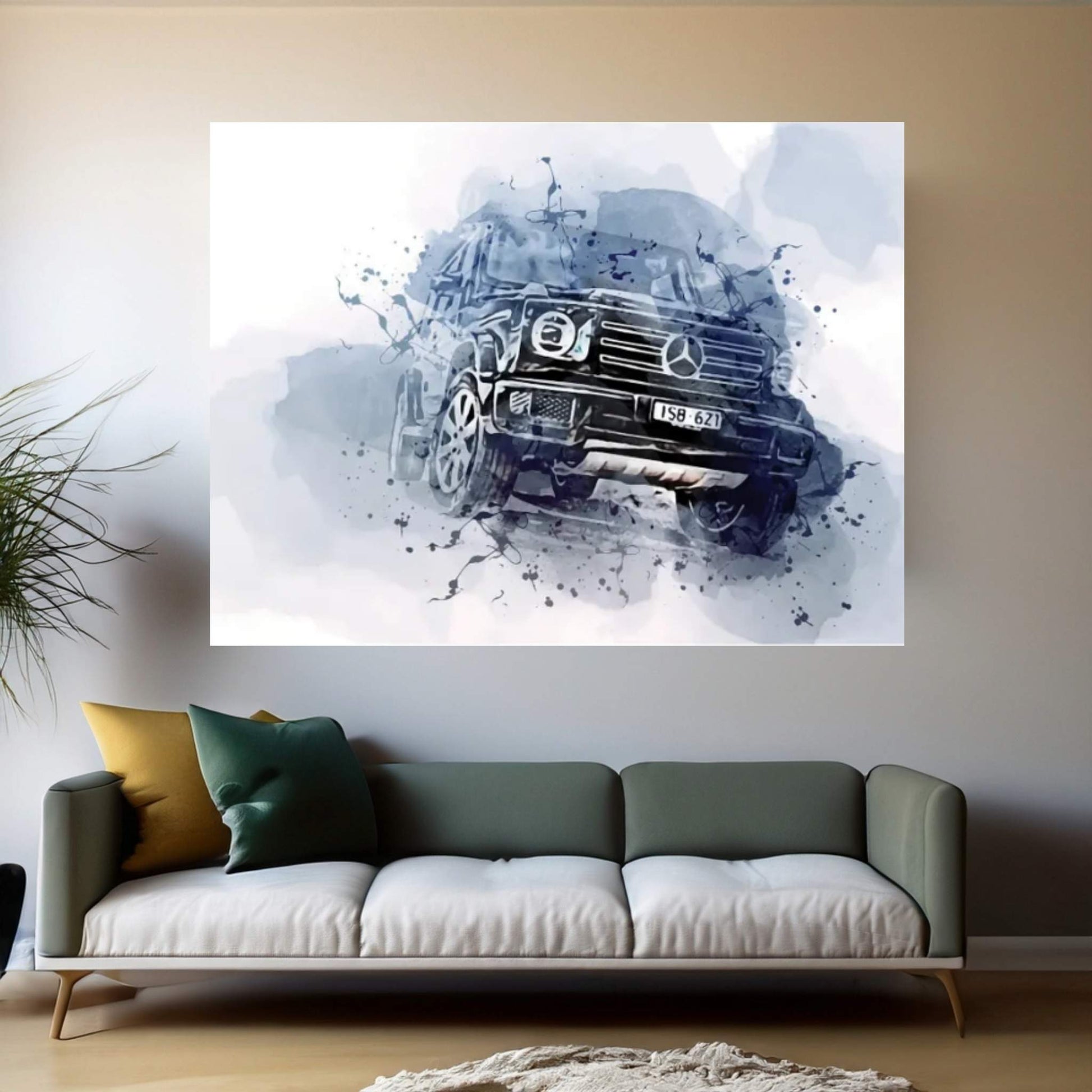 Mercedes-Benz G 400 D 2021 Canvas Wall Art - Y Canvas