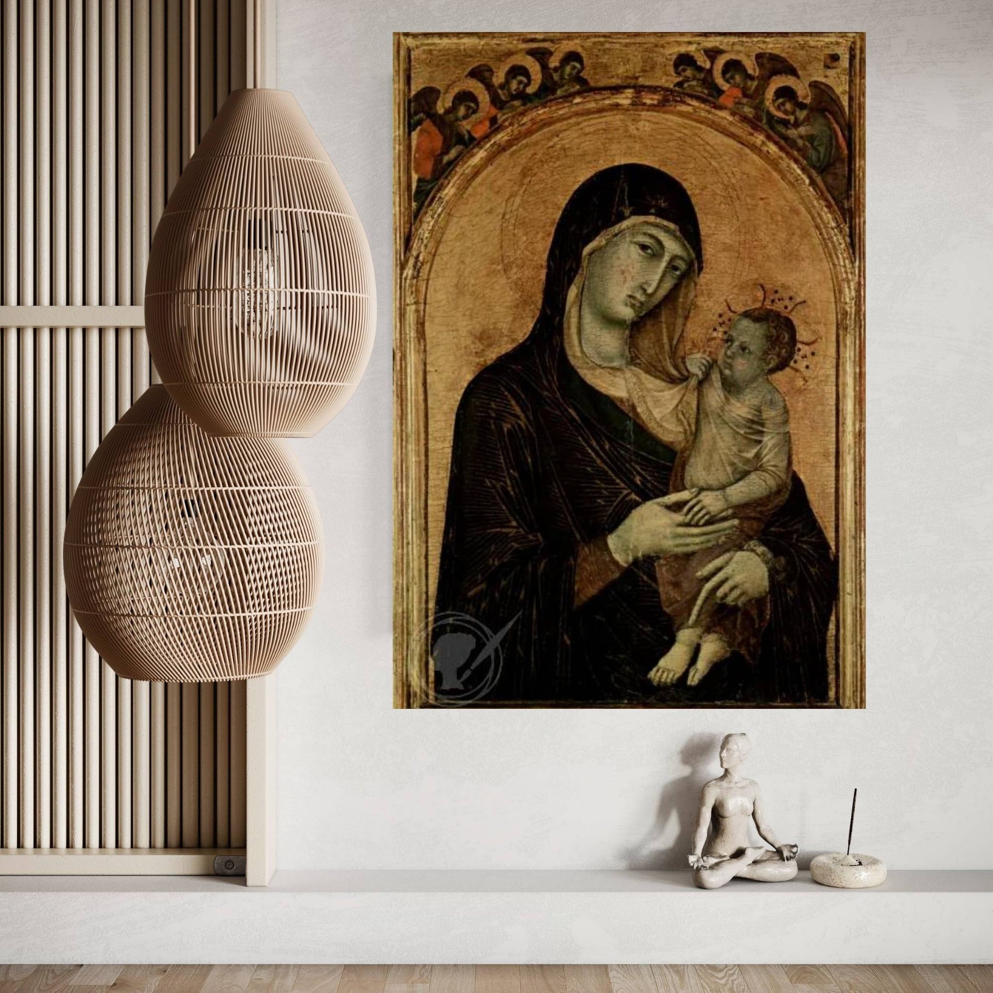 Madonna and Child Canvas Wall Art - Y Canvas