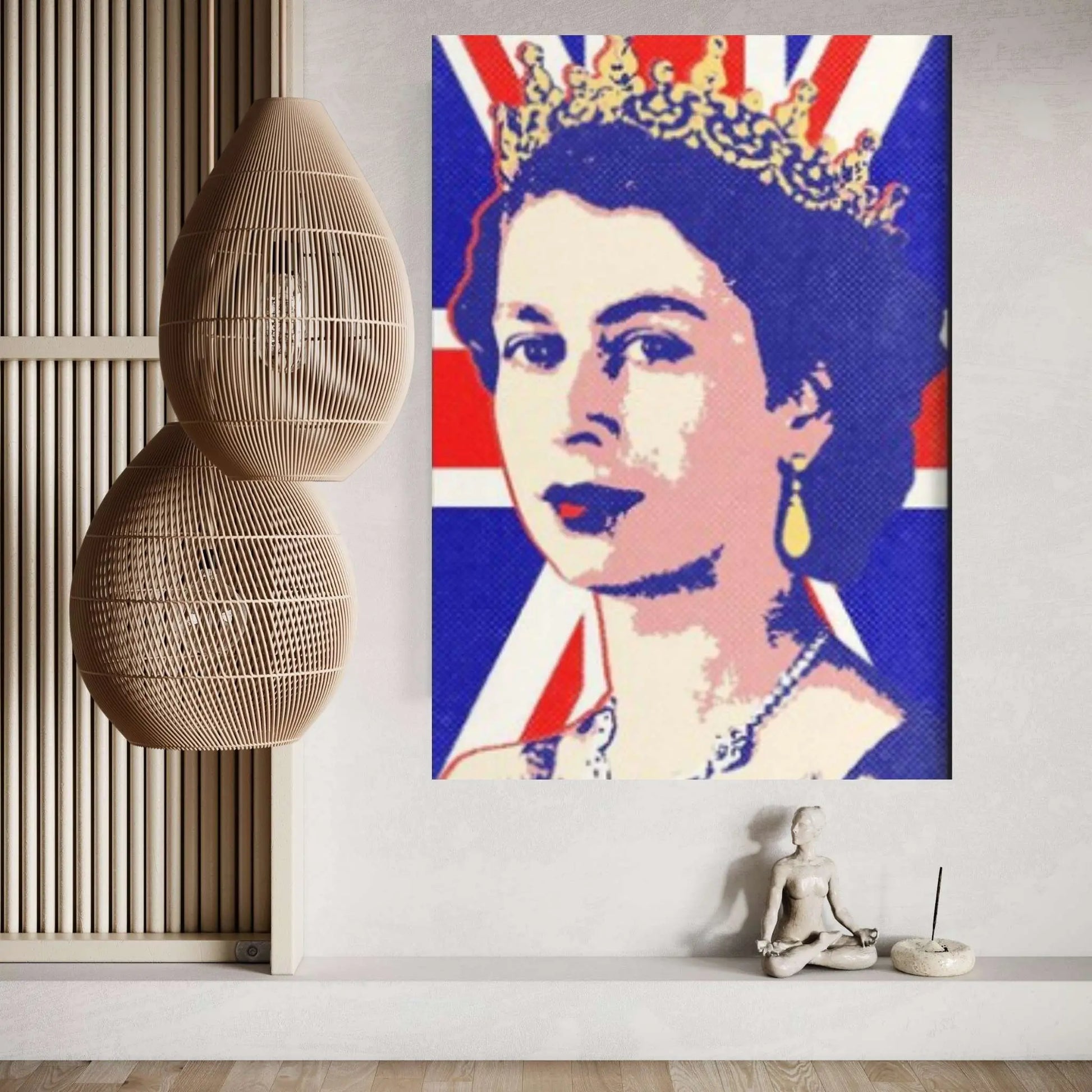 England Queen Canvas Painting Pop Art Posters and Prints Pictures for Living Room Home Decor - Y Canvas