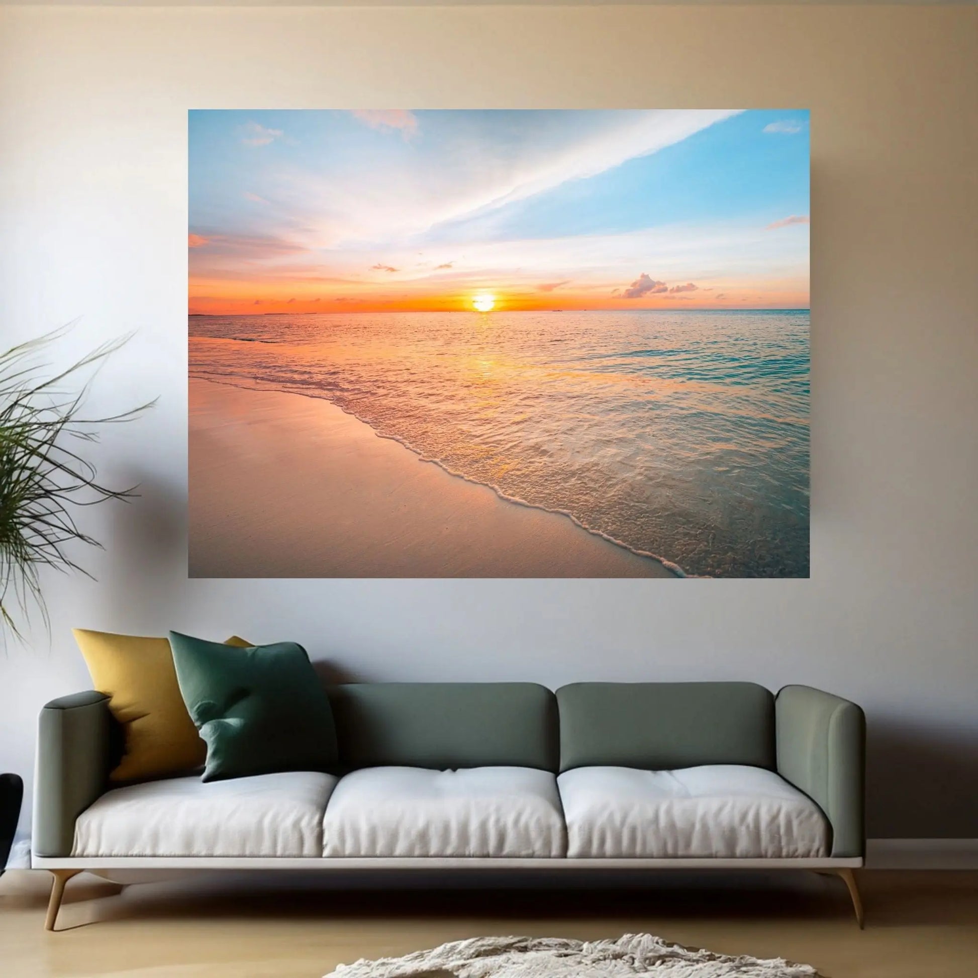 Relaxing Morning Canvas Wall Art - Y Canvas