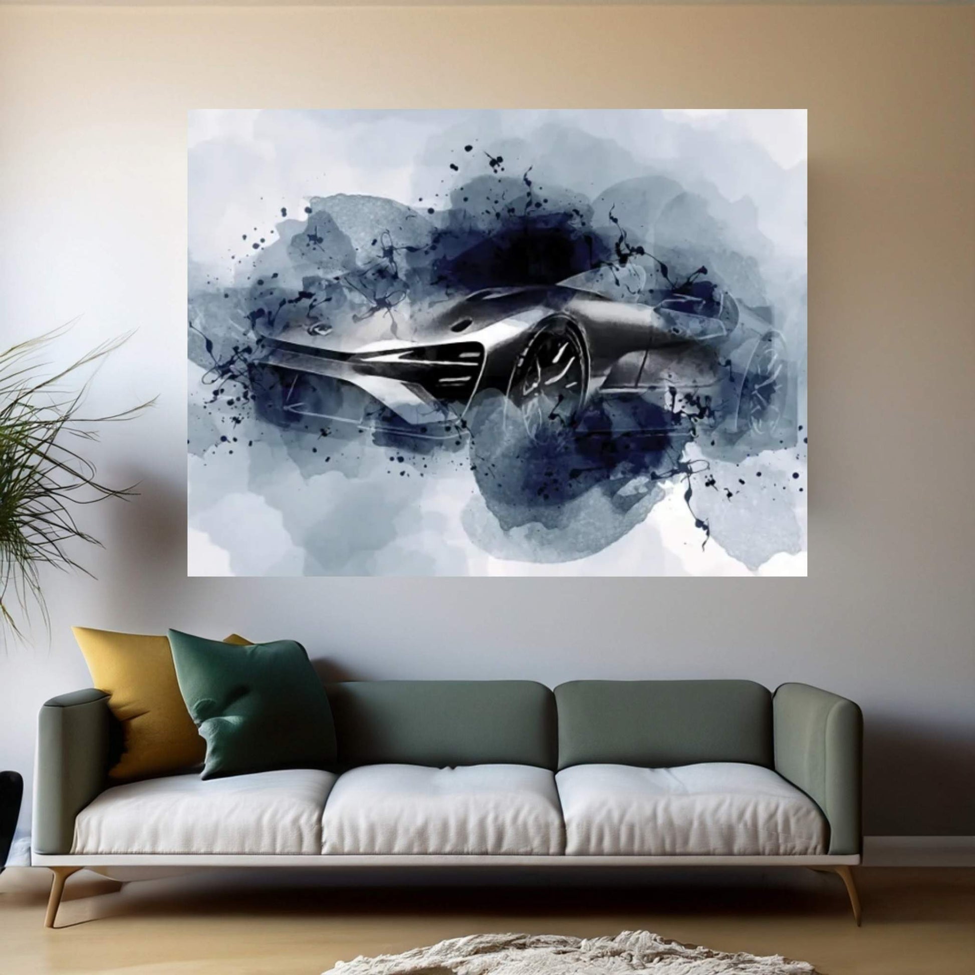 2021 Lexus Bev Sport Silver Coupe Canvas Wall Art - Y Canvas