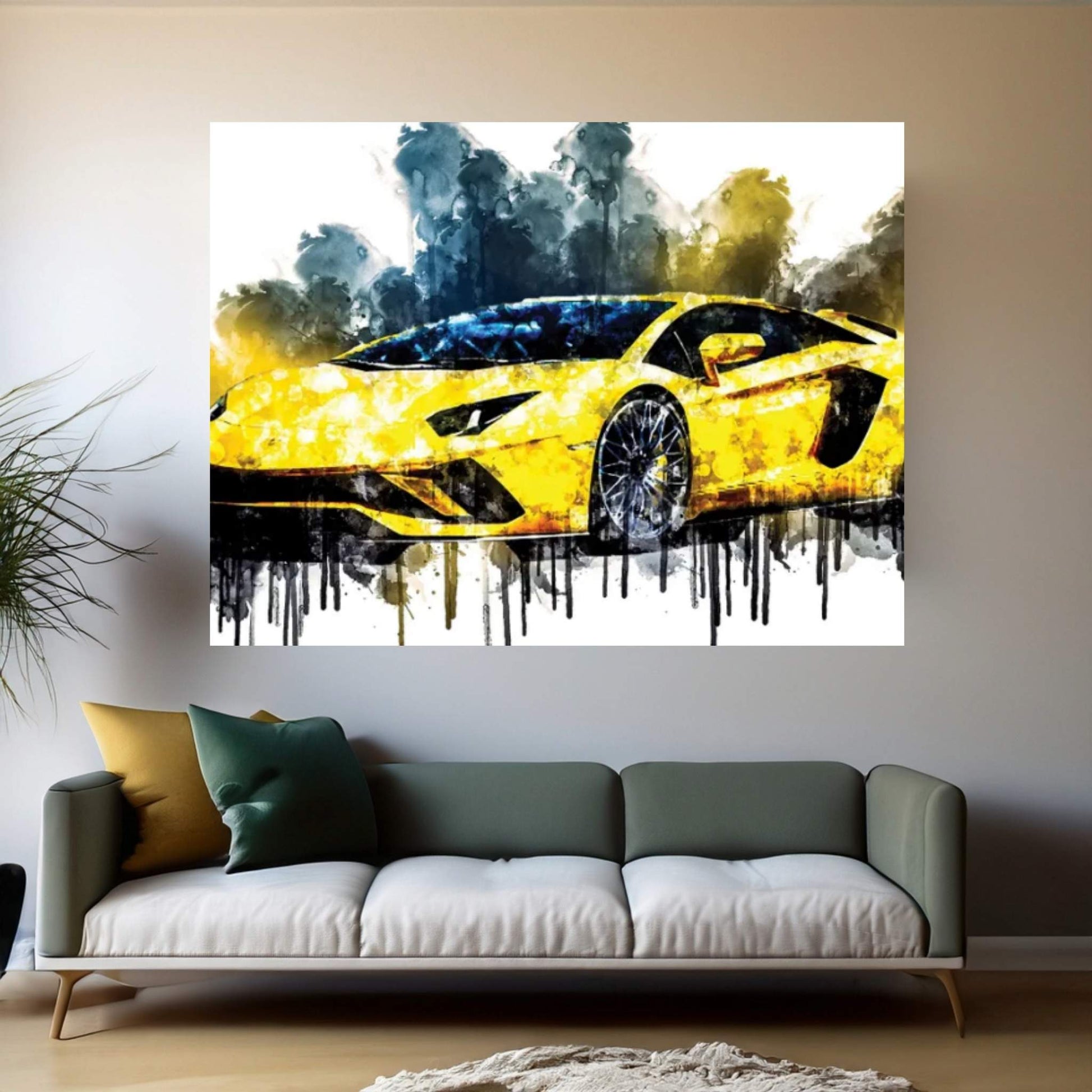 2017 Lamborghini Aventador S Vehicle CXVI Canvas Wall Art - Y Canvas