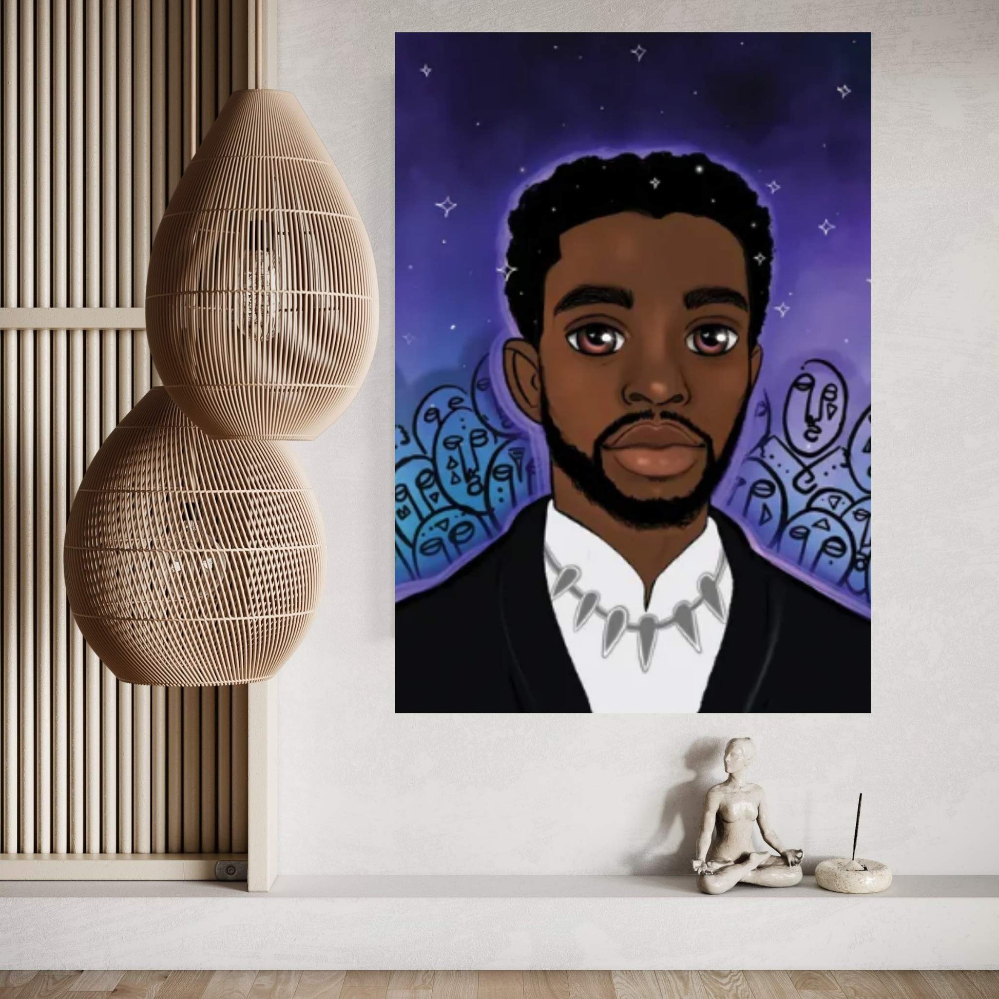 Black Panther Canvas Wall Art - Y Canvas