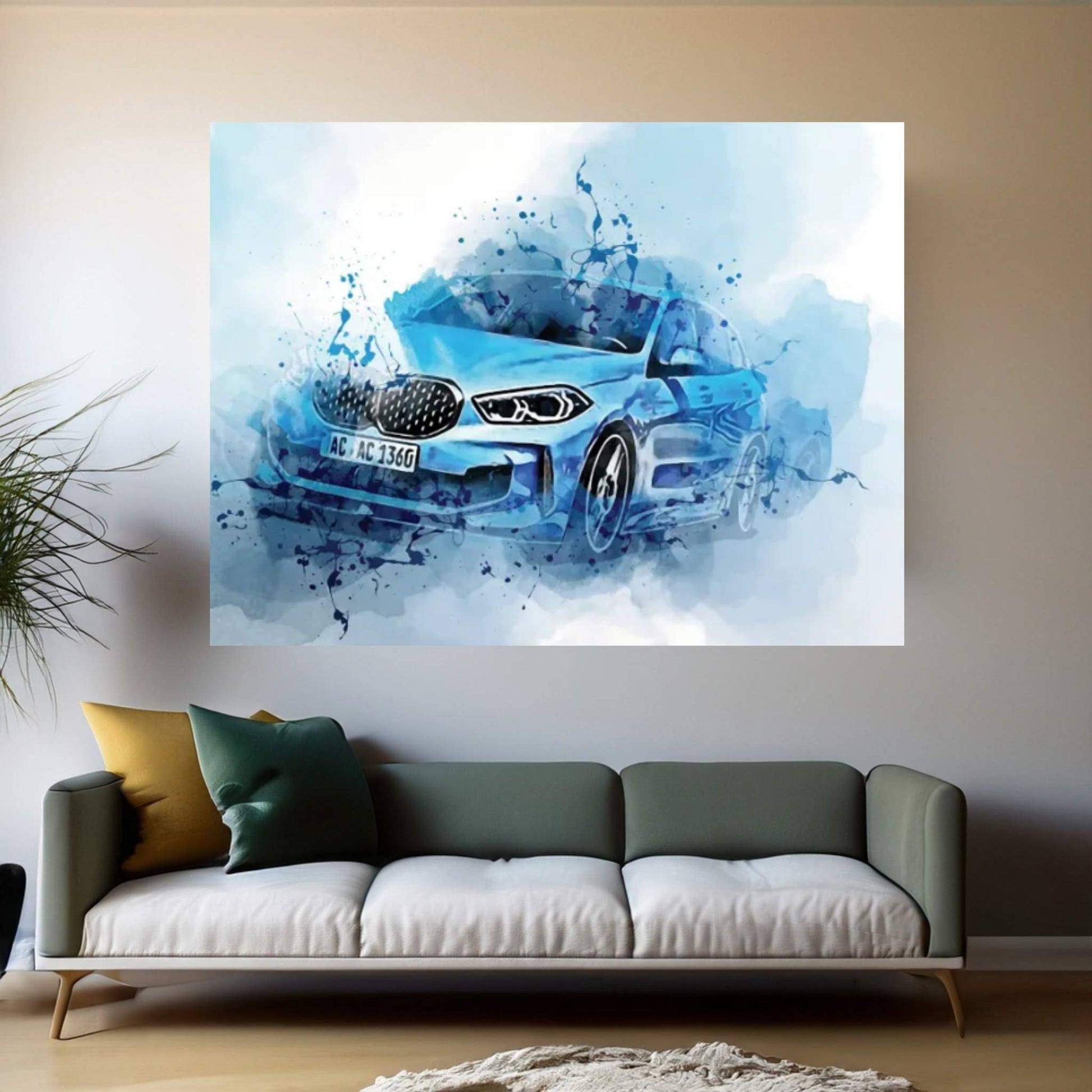 Ac Schnitzer BMW M135I Xdrive 2021 Canvas Wall Art - Y Canvas