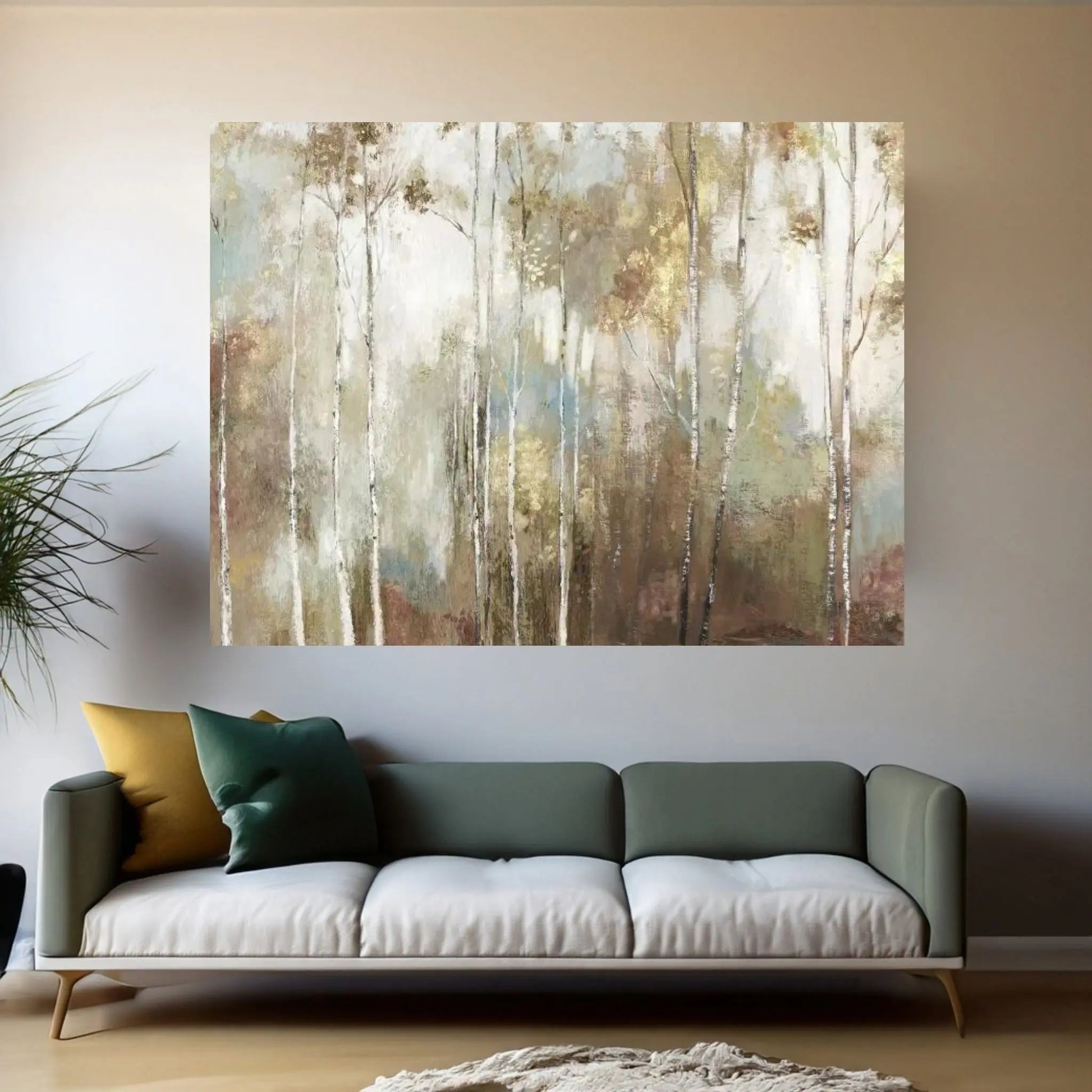 Fine Birch III Canvas Wall Art - Y Canvas