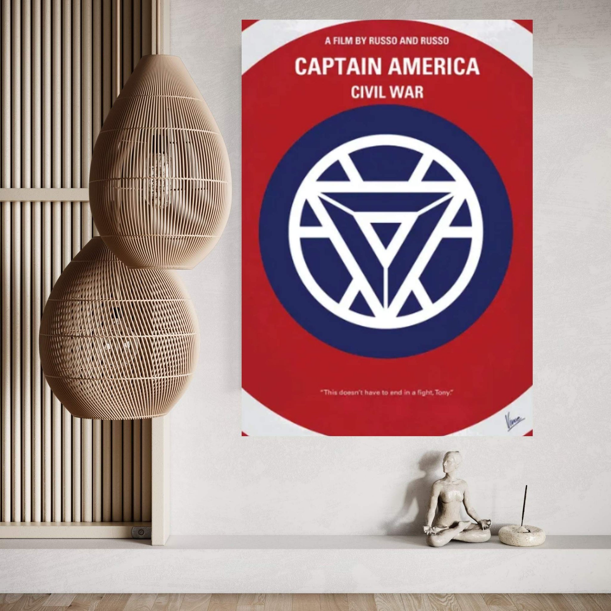 Captain America 3 Poster Canvas Wall Art - Y Canvas