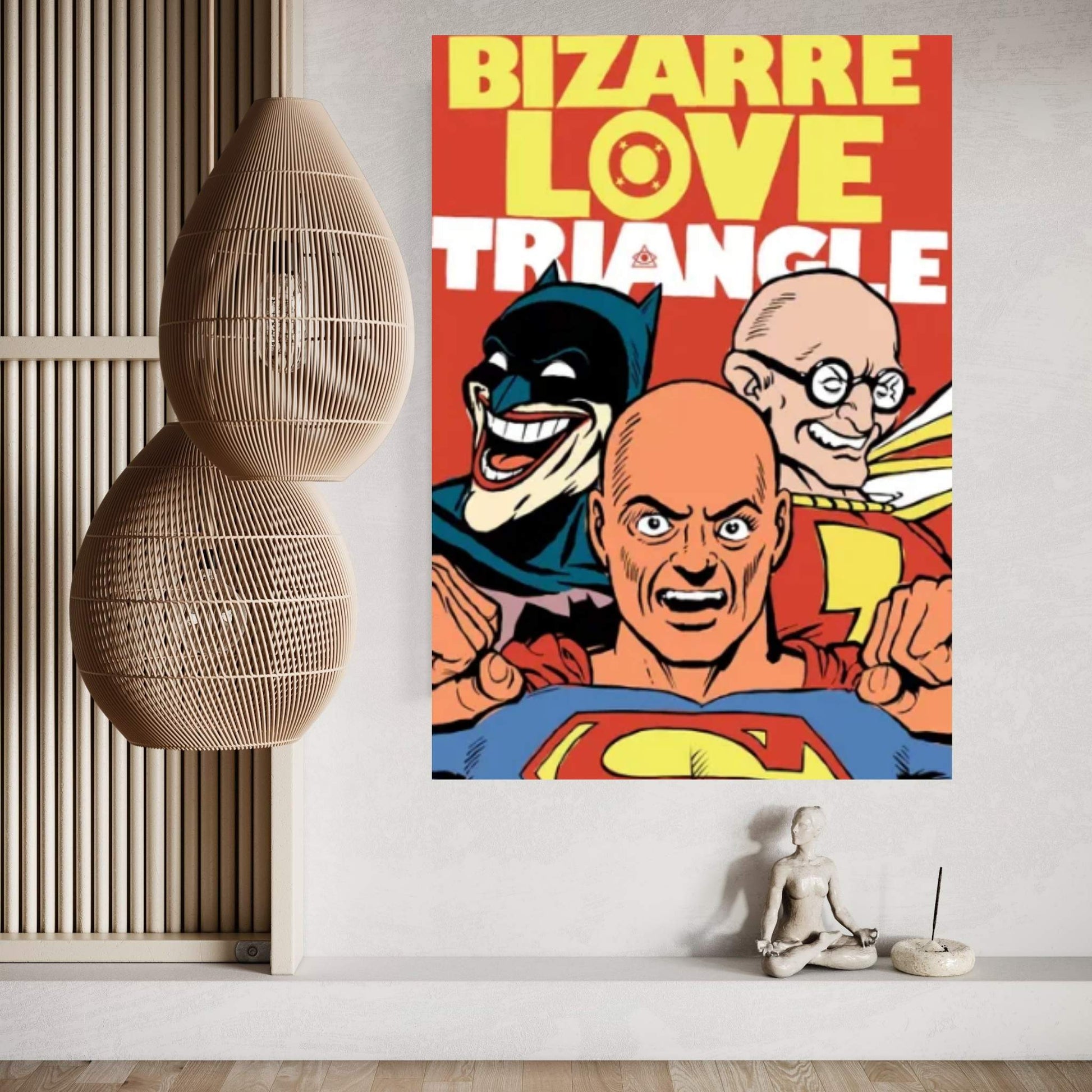 Bizarre Love Triangle Canvas Wall Art - Y Canvas