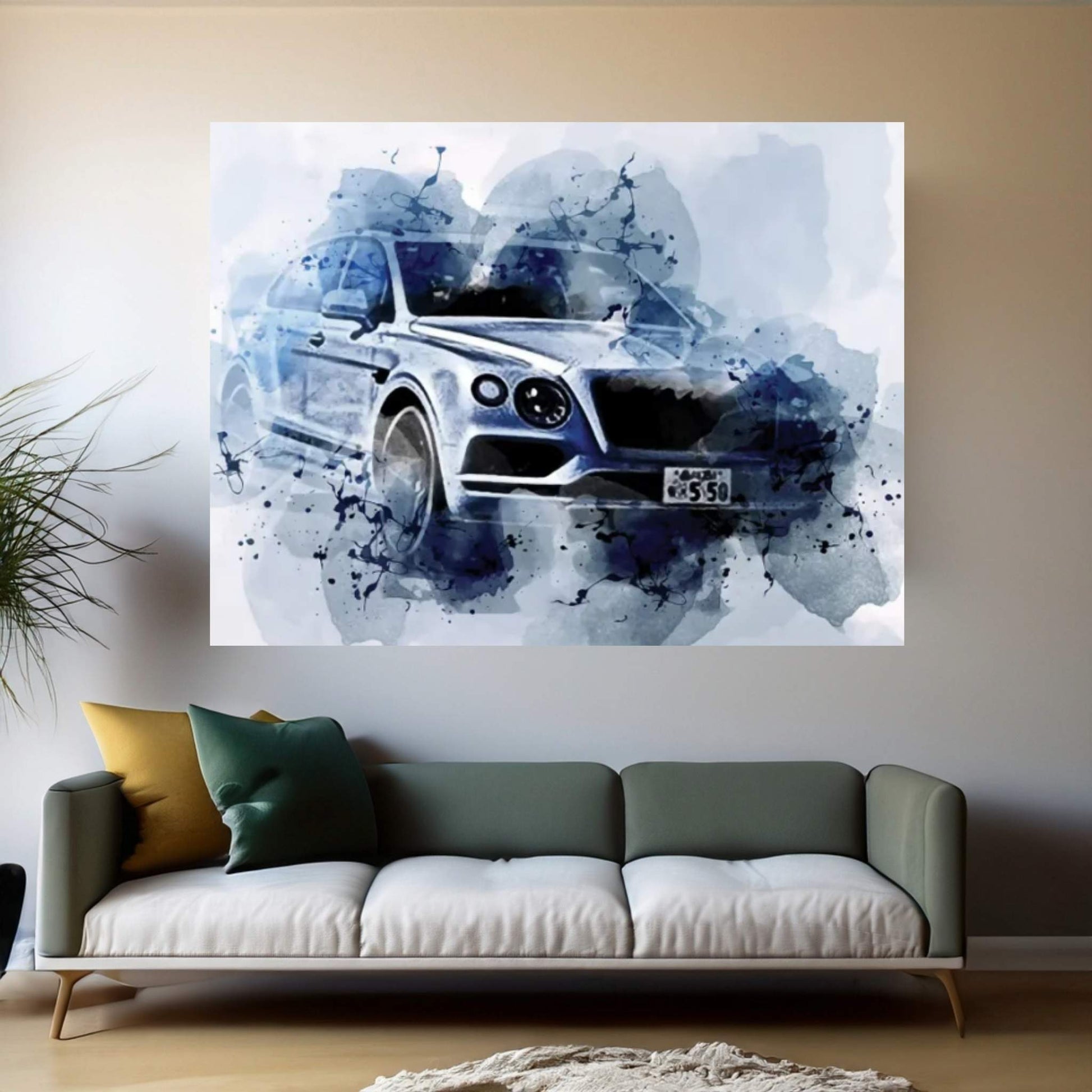 Bentley Bentayga V8 2020 Cars Jp-Spec Suvs Canvas Wall Art - Y Canvas