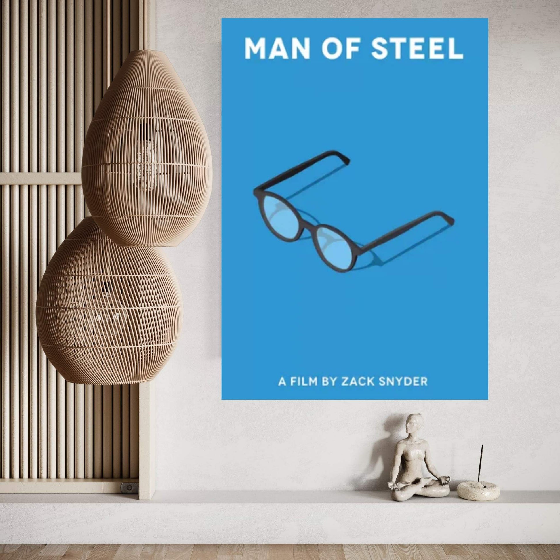 Man Of Steel Minimalist Poster Canvas Wall Art - Y Canvas