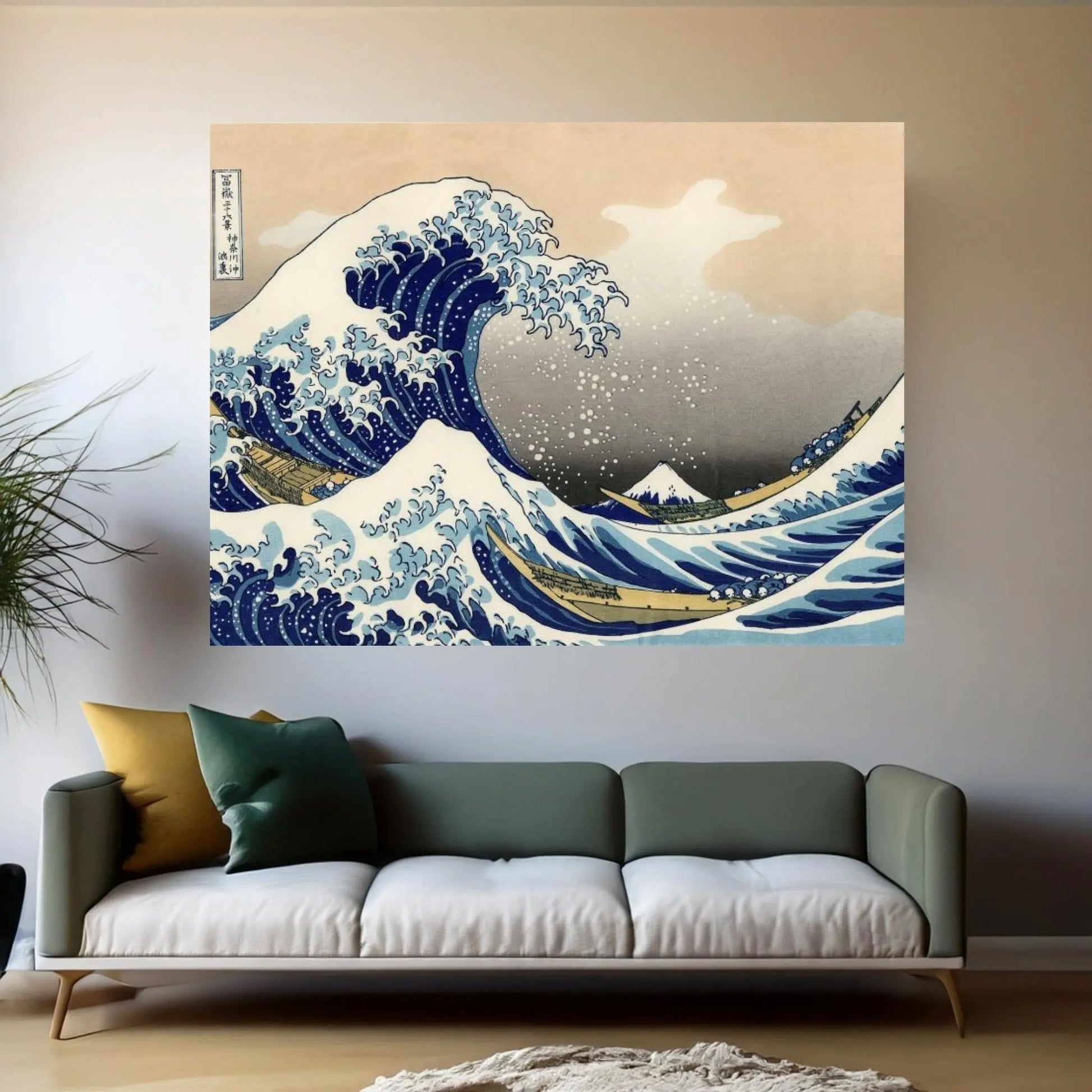 The Great Wave at Kanagawa Canvas Wall Art - Y Canvas