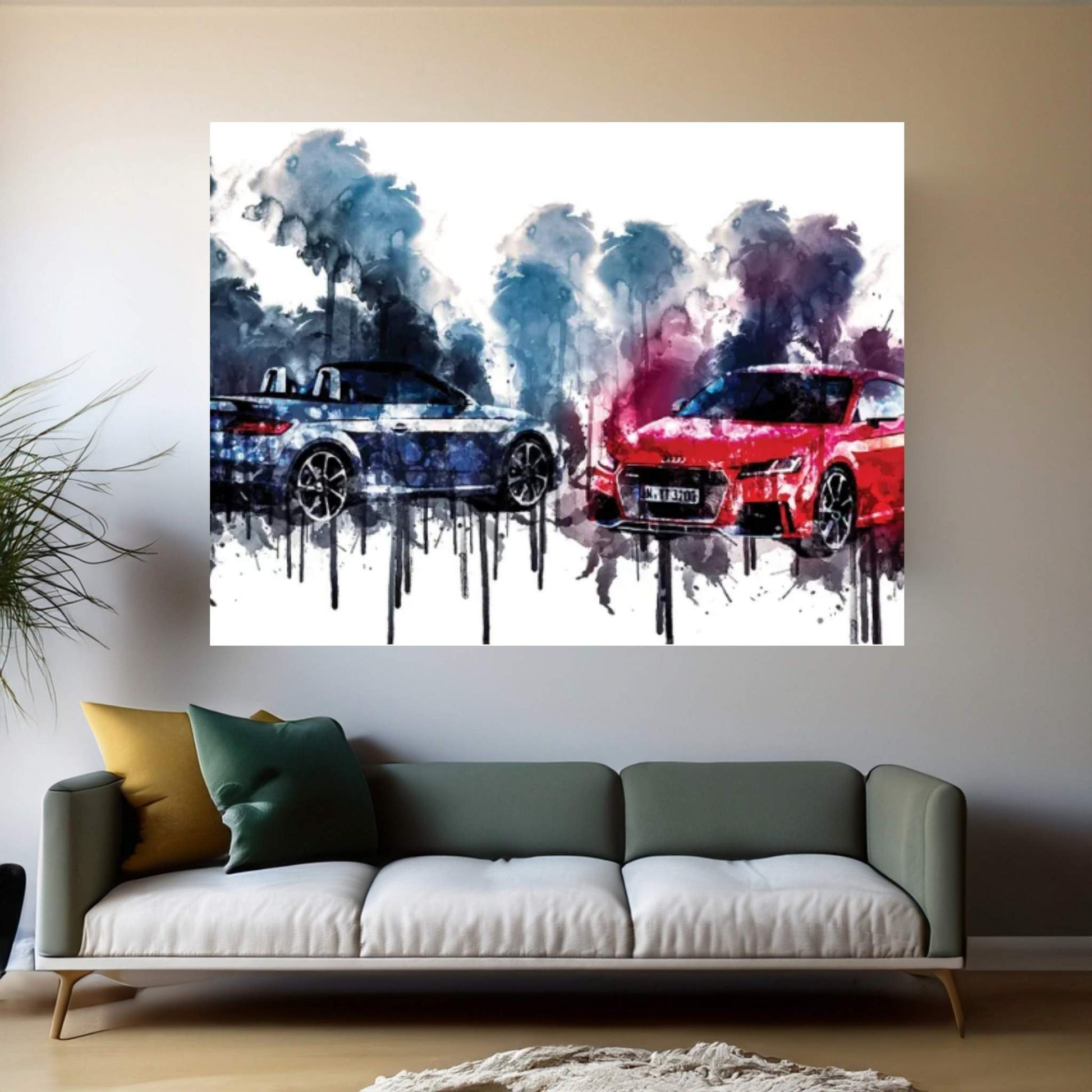 2017 Audi TT RS Vehicle XXI Canvas Wall Art - Y Canvas