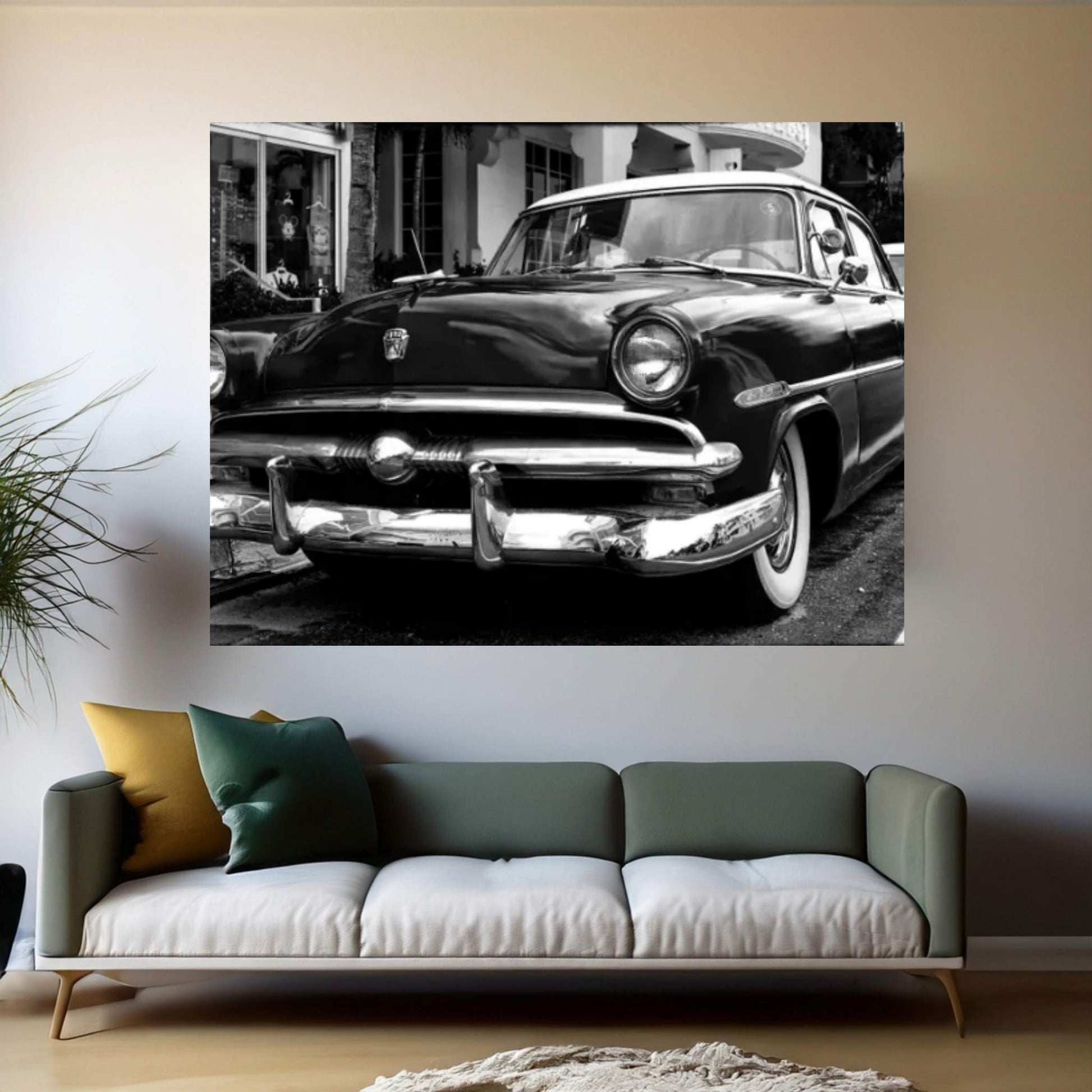 Classic Ford Canvas Wall Art - Y Canvas