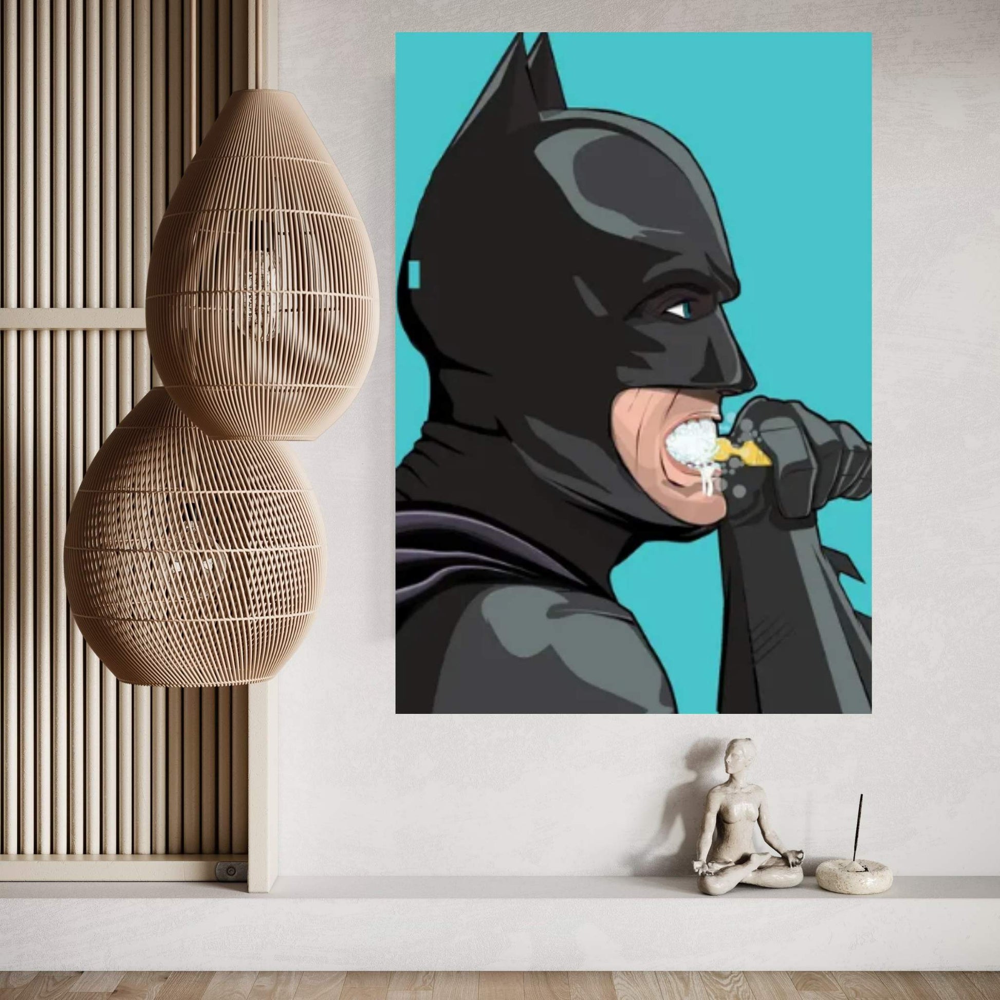 Bat Teeth Canvas Wall Art - Y Canvas