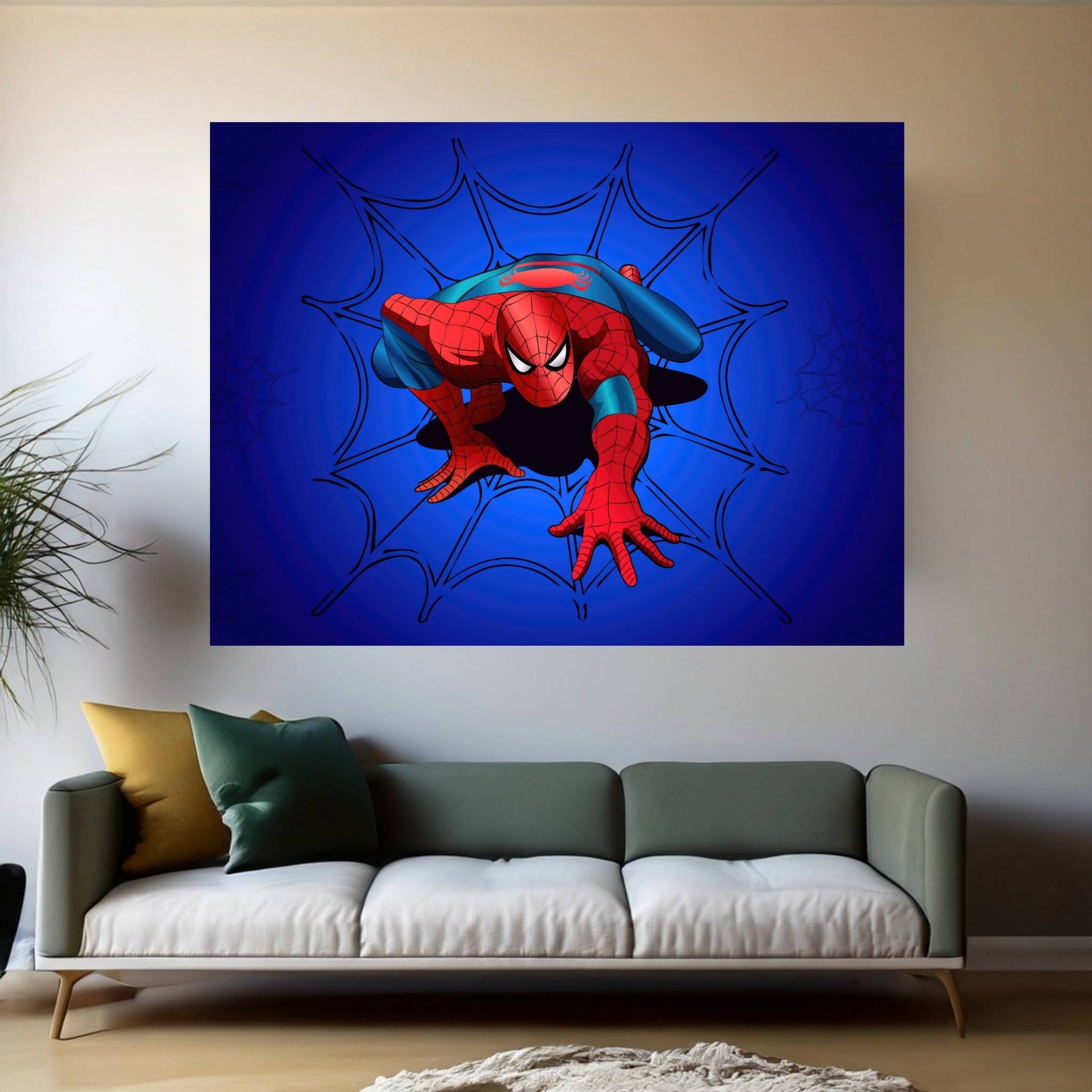 Spiderman Canvas Wall Art - Y Canvas