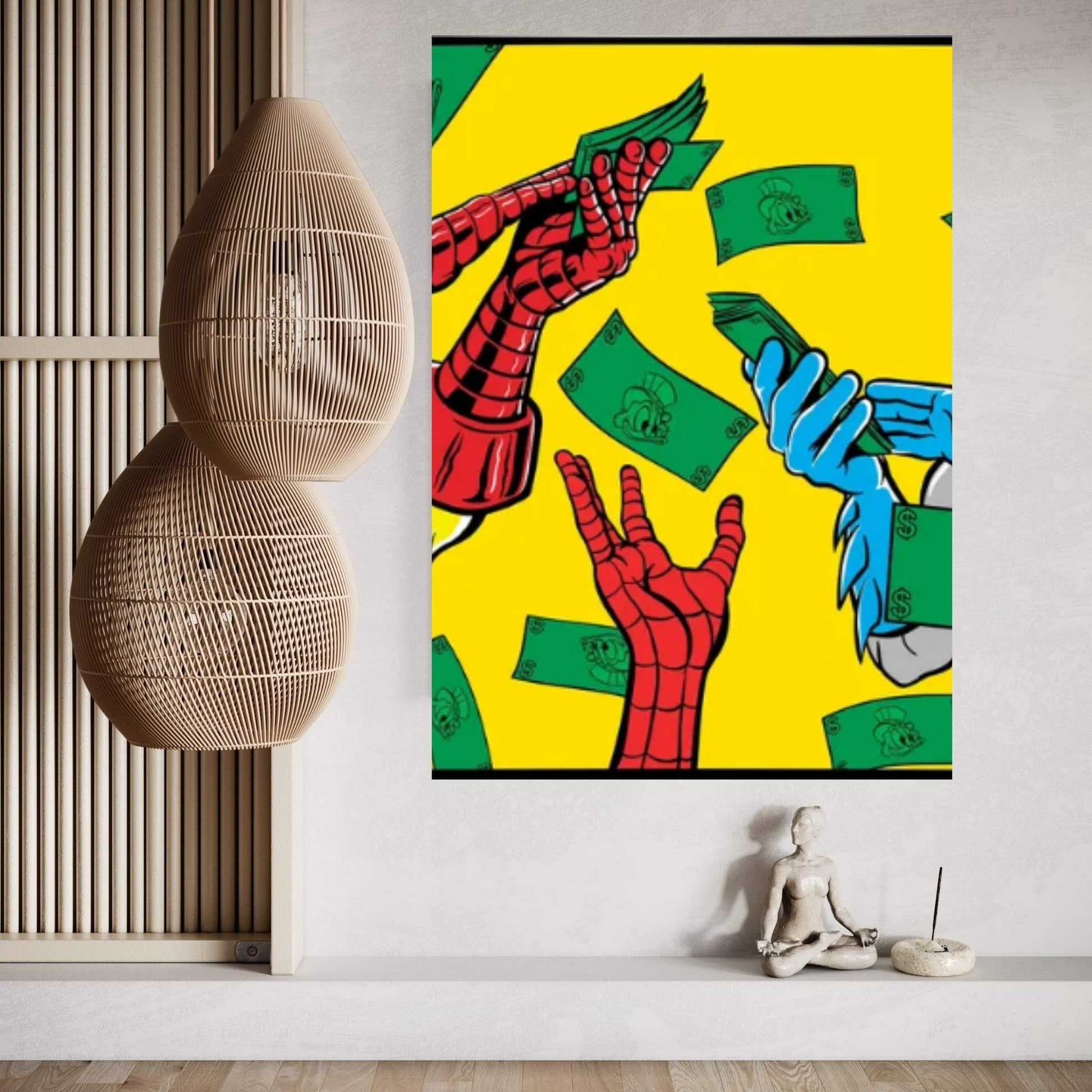 Money, Money, Money I Canvas Wall Art - Y Canvas