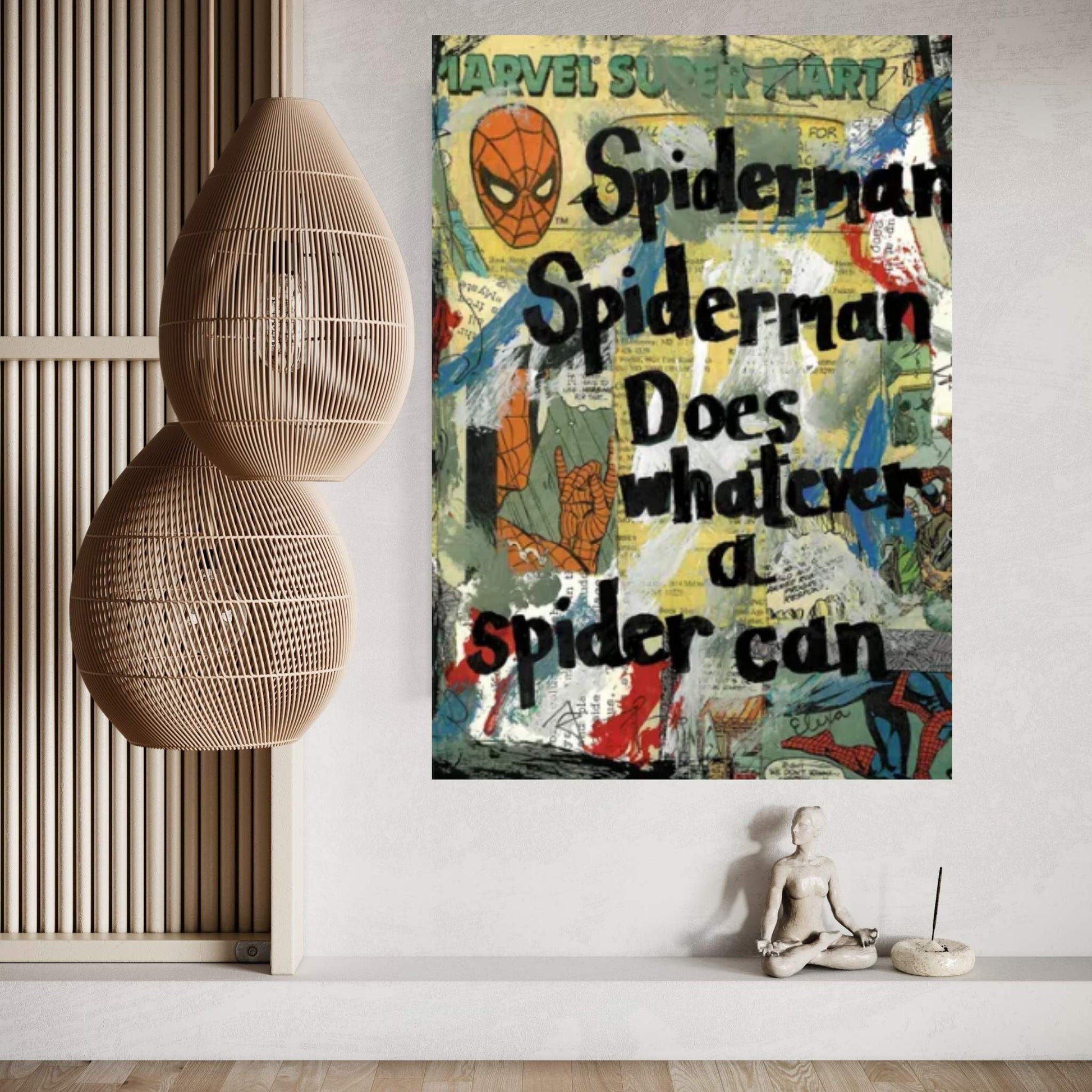 Spiderman Canvas Wall Art - Y Canvas