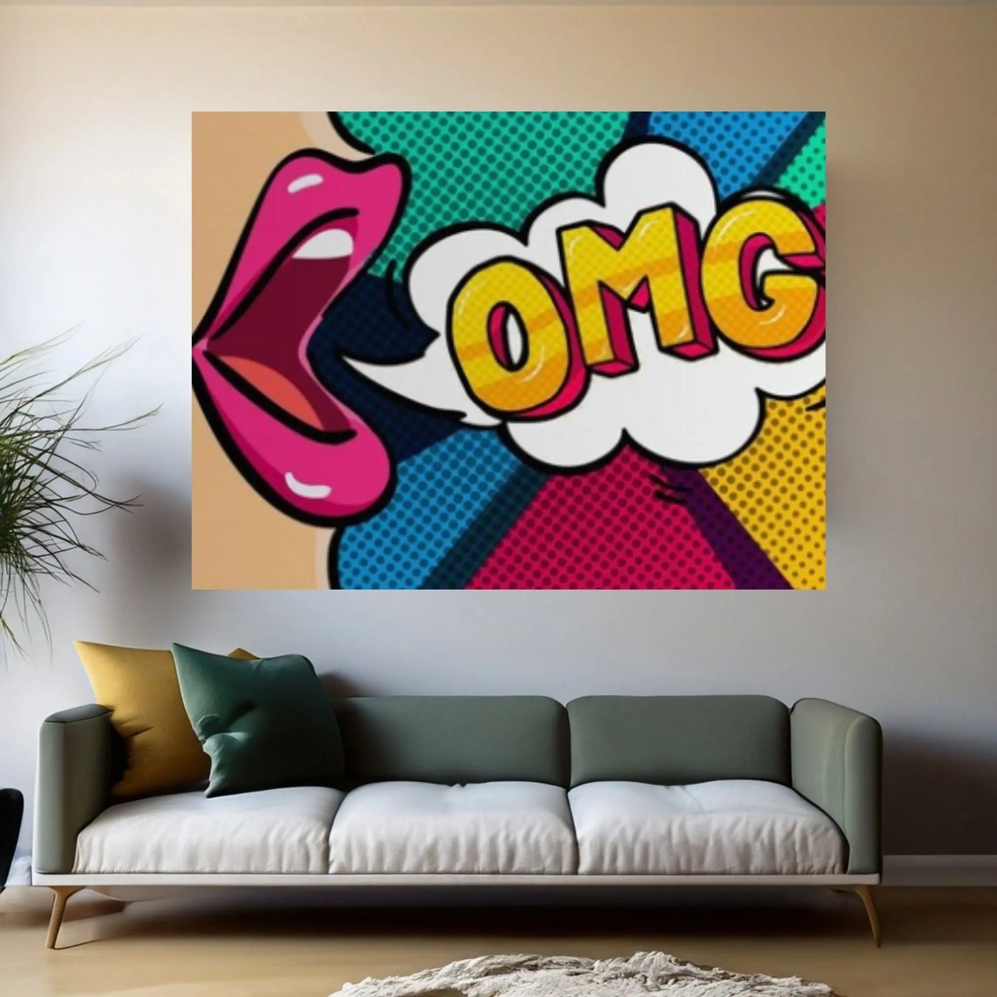 Pop Art Woman Wall Art, Comic Pop Art, Retro Comic - Y Canvas